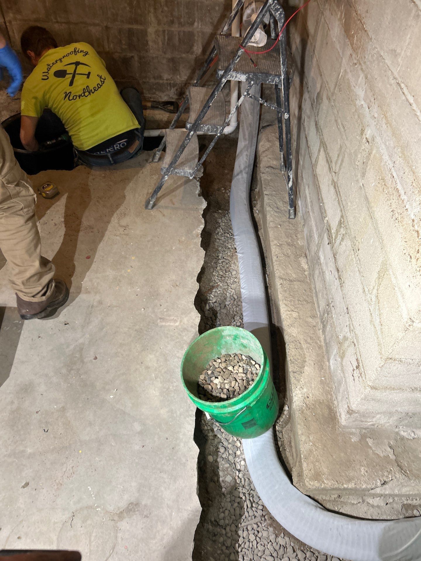 Drain Tile in South Minneapolis by Waterproofing Northeast