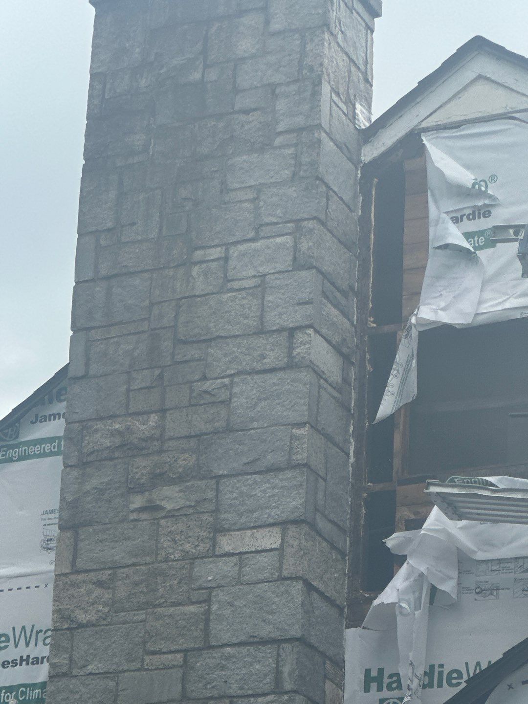 Siding Installation using Hardie Plank Artic white by A Plus Exterior