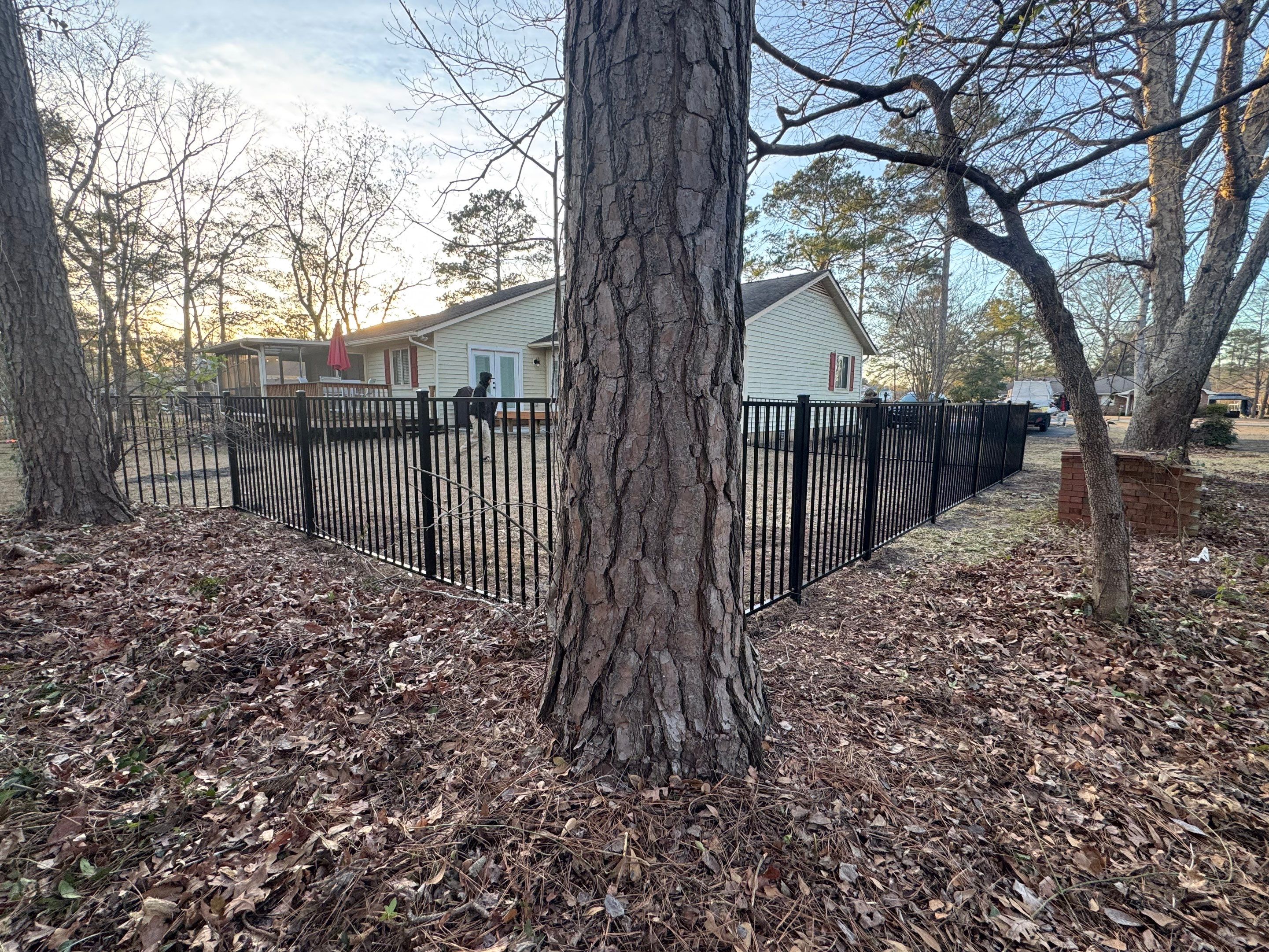 Project in New Bern by Superior Fence and Rail