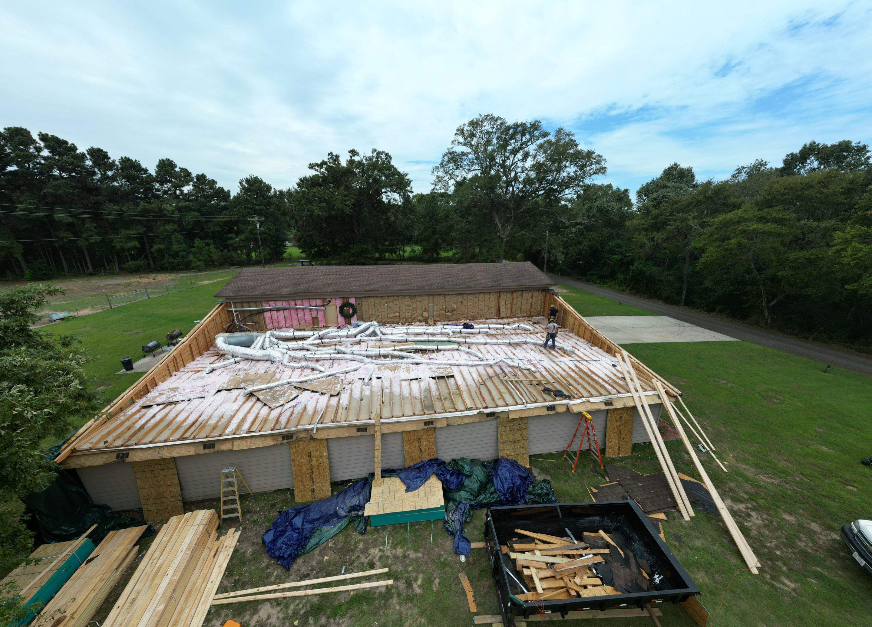 Repair Roof Damages & Interior Damages - Project in Coldspring Texas by Harden Enterprise Services LLC