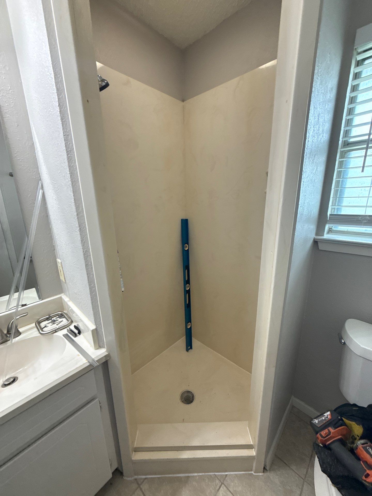 Semi Frameless Shower Door  by Richardson Glass & Mirror