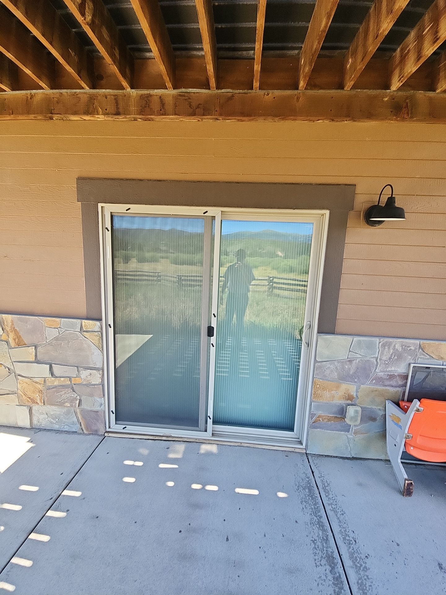 Exterior Painting Using Stain by Wheatley Creek Services