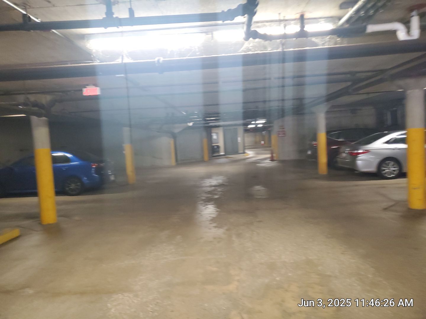 Parking garage cleaning by Northern Power Washing LLC.
