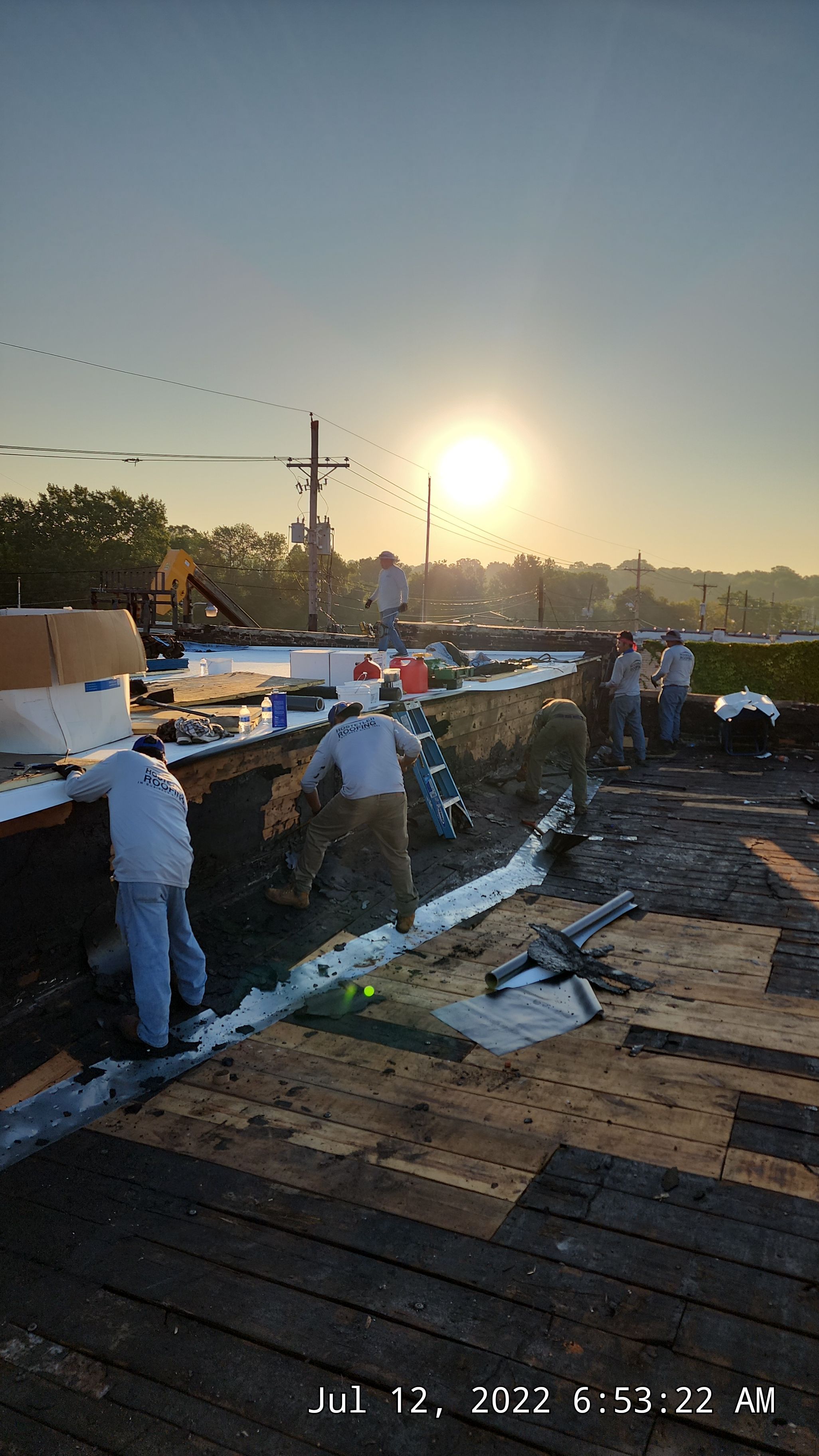 Commercial Roofing Installation in DeQueen, AR, using 50 mil PVC by Hostetler Roofing