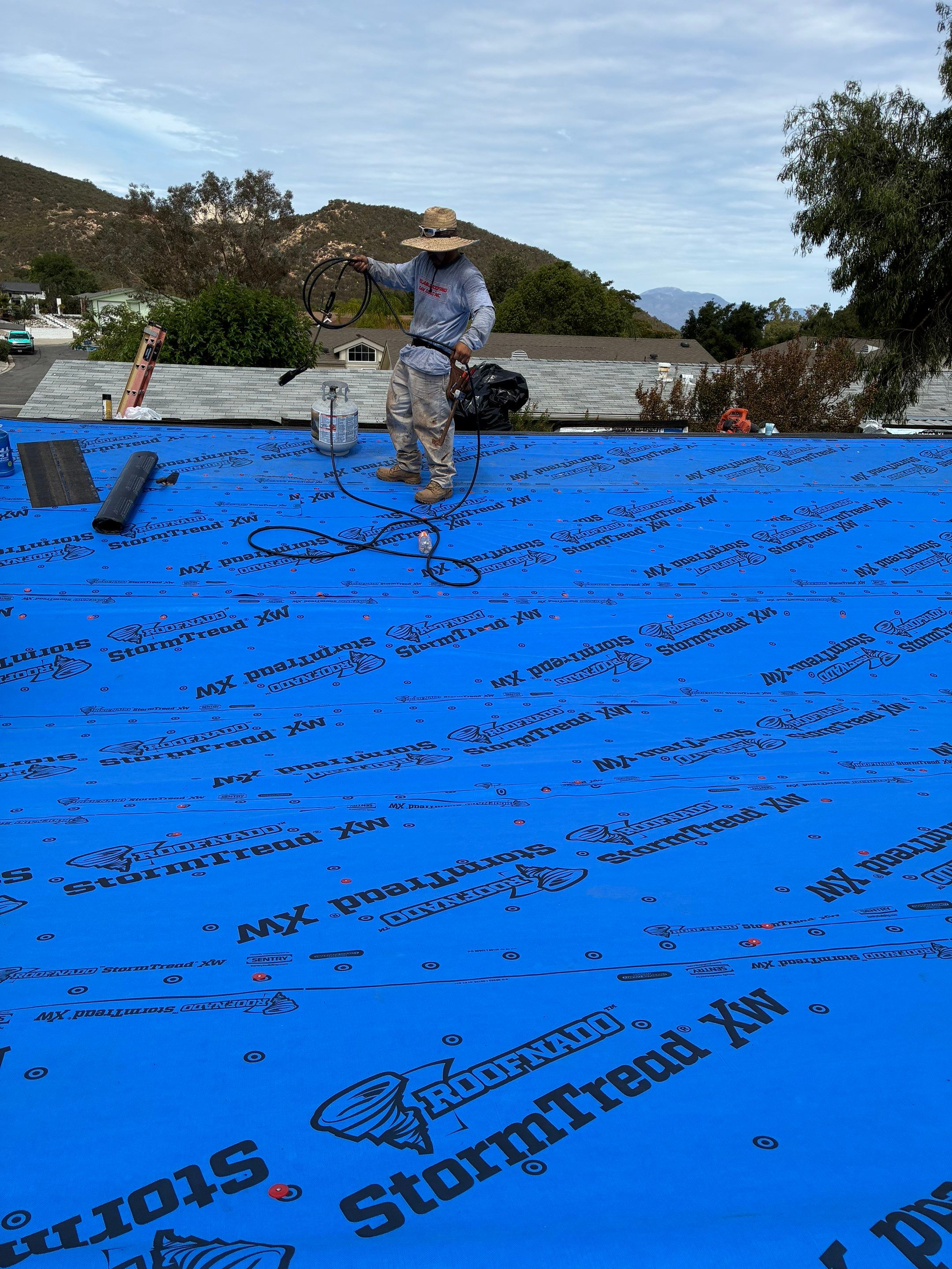 Residential Roof Replacement and Structural Decking Repairs in Wildomar by Reliable Roofing San Diego Inc.