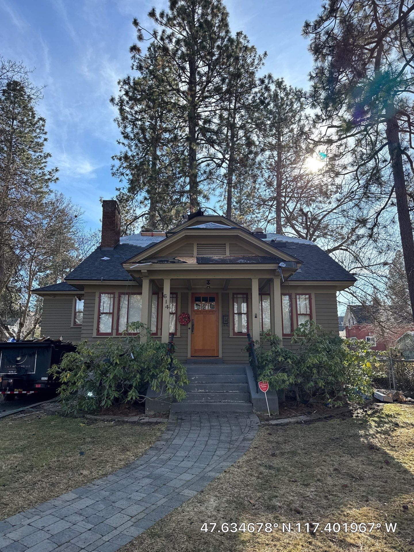 Complete Residential Roof Replacement with CertainTeed Shingles in Spokane by Alpine Roofing