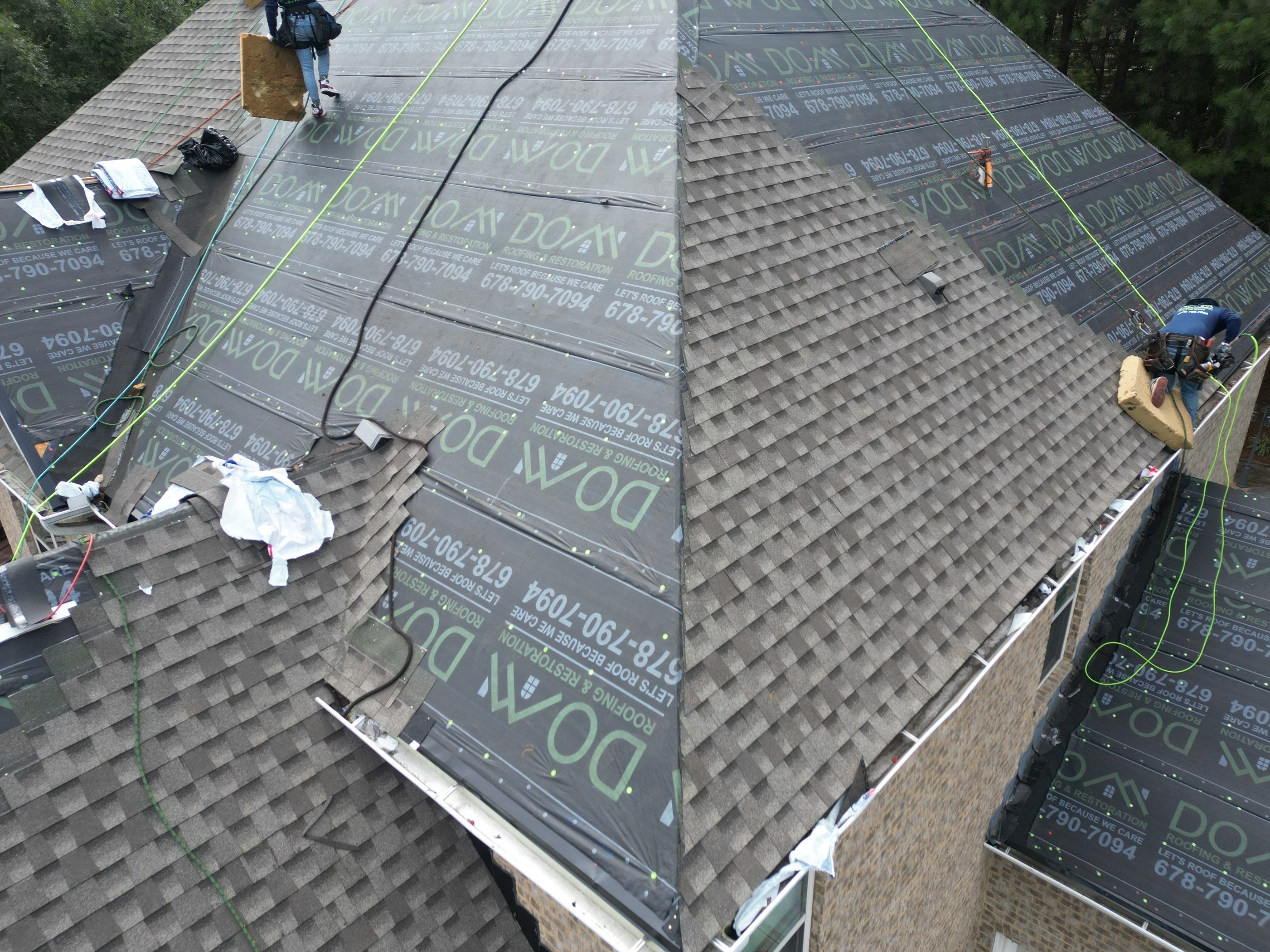 Whitney Lndg Roof & Metal Porch Replacement  by Dom Roofing & Restoration