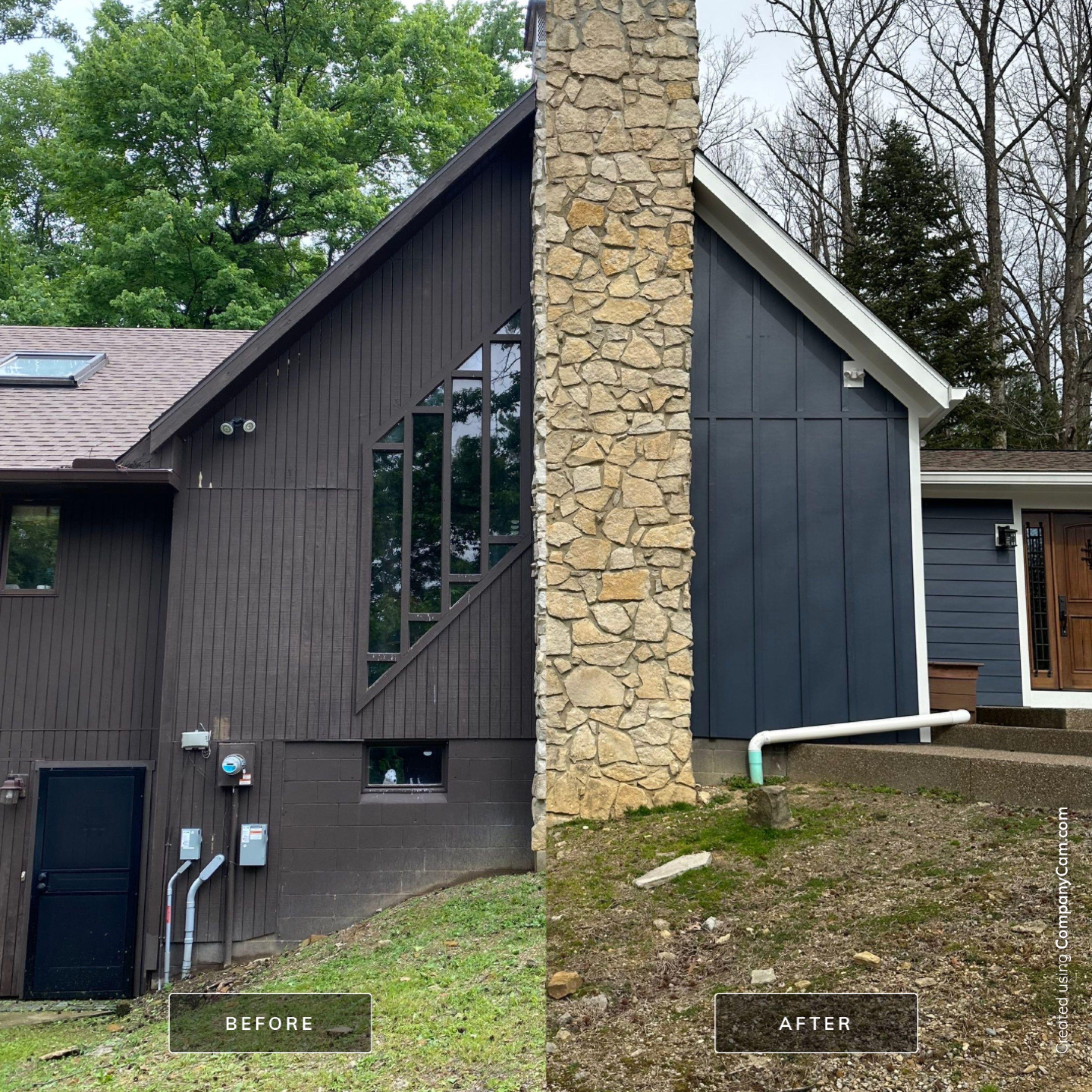 Siding Installation using James Hardie Board & Batten Siding by Best Roofing & Siding Company