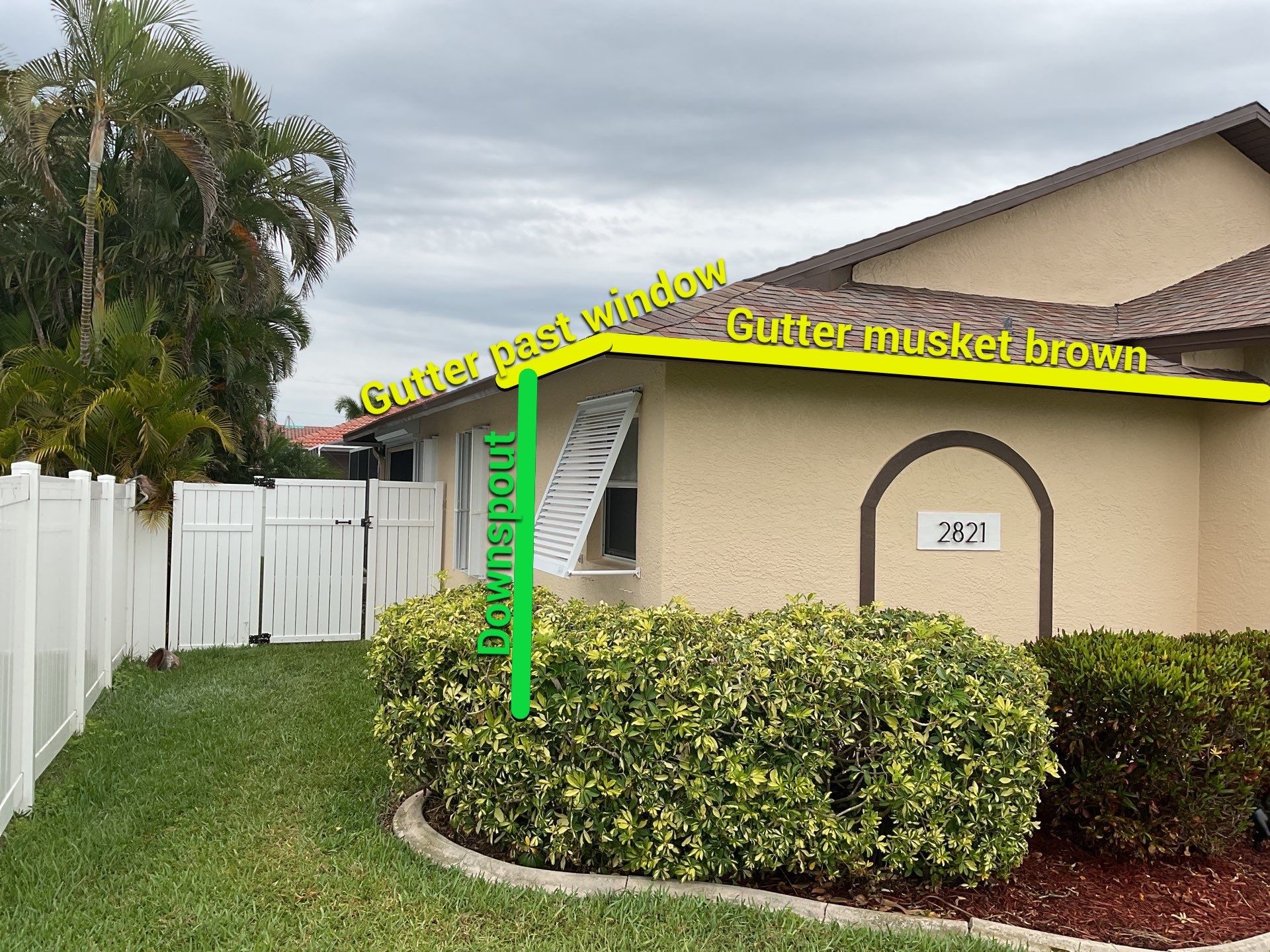 Musket Brown Seamless Gutters using Royal Brown by Gutter Professors