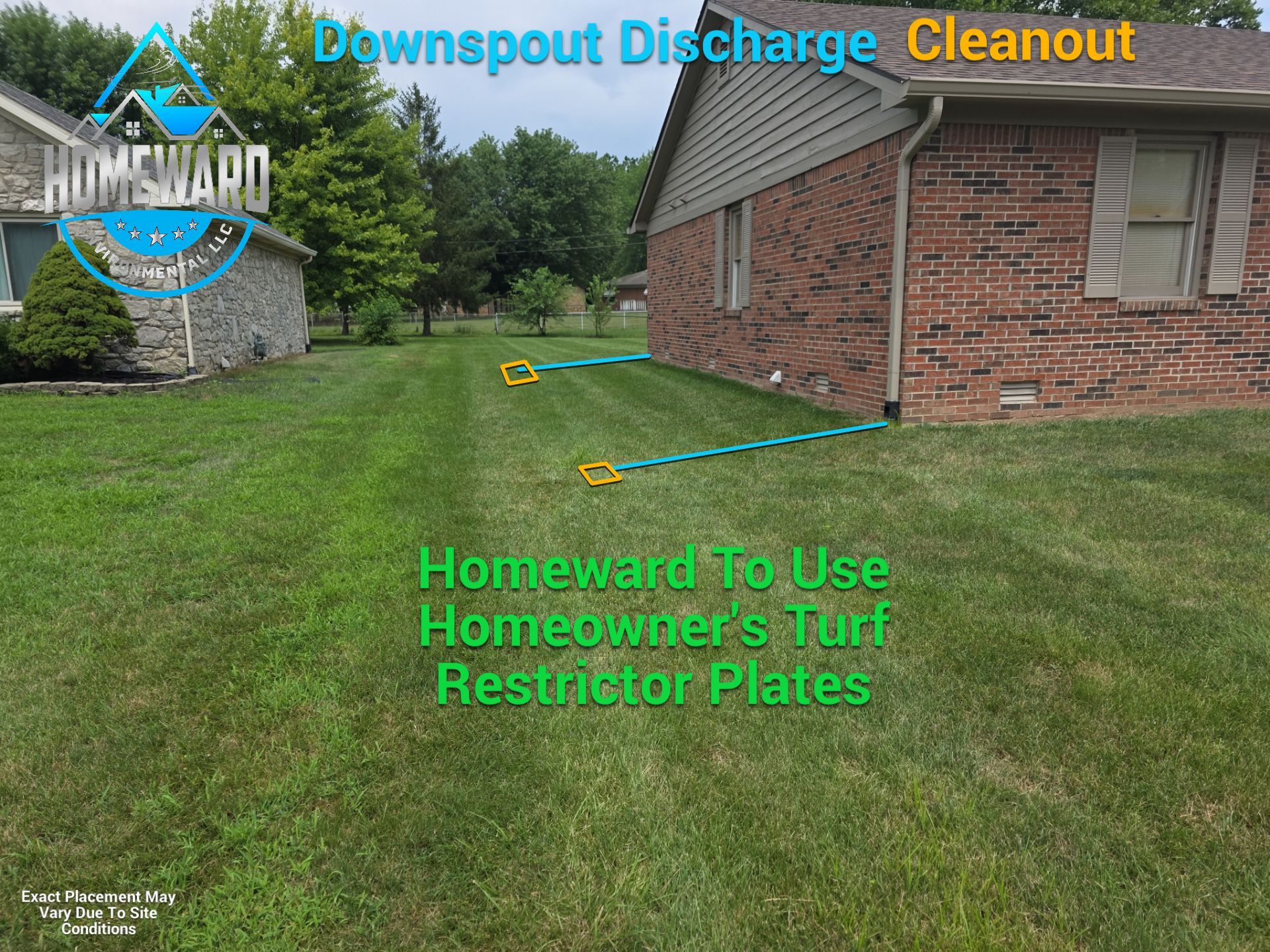 Buried Downspout Extensions  by Homeward Environmental LLC