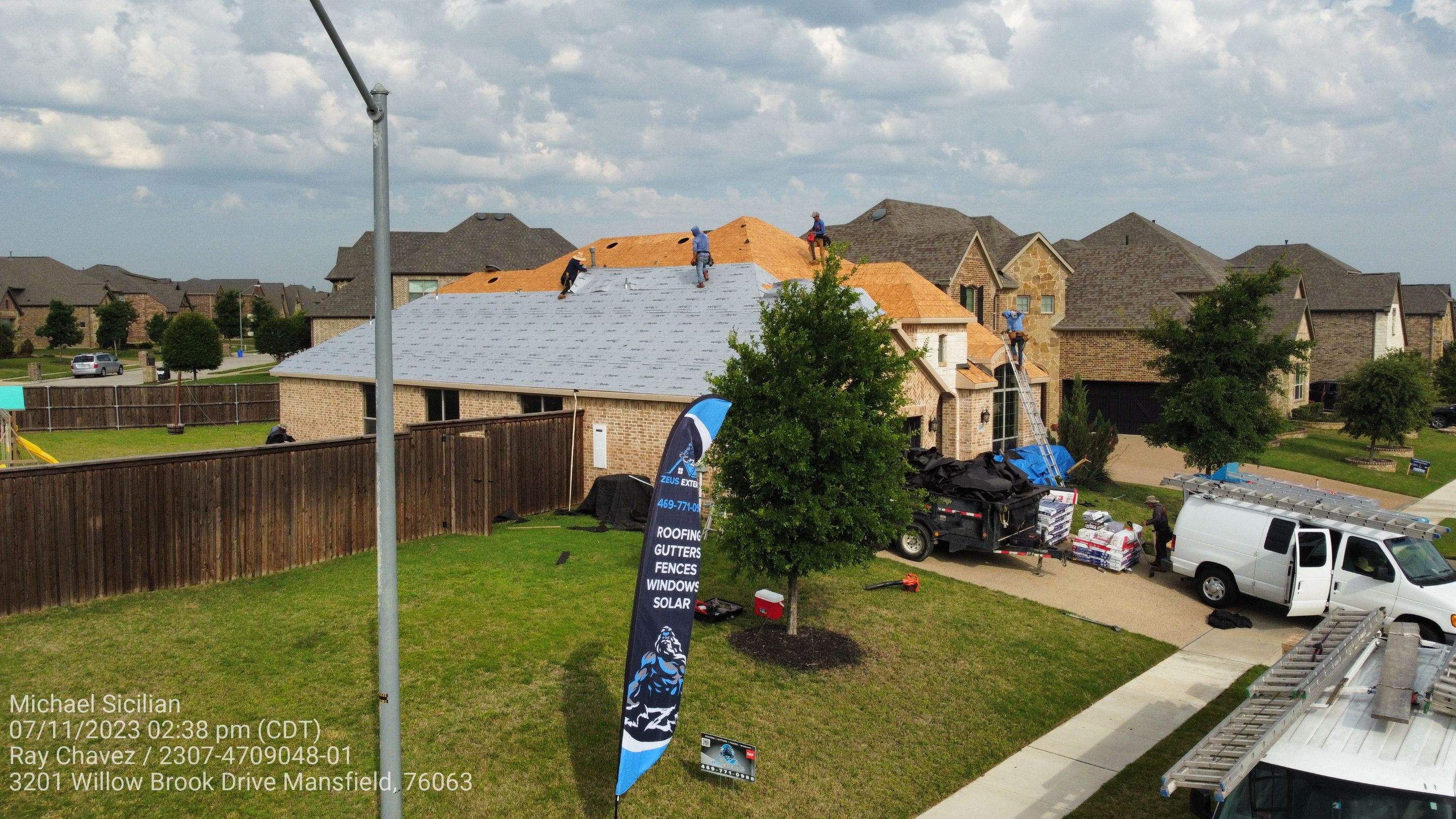 Project in Mansfield by Zeus Exteriors