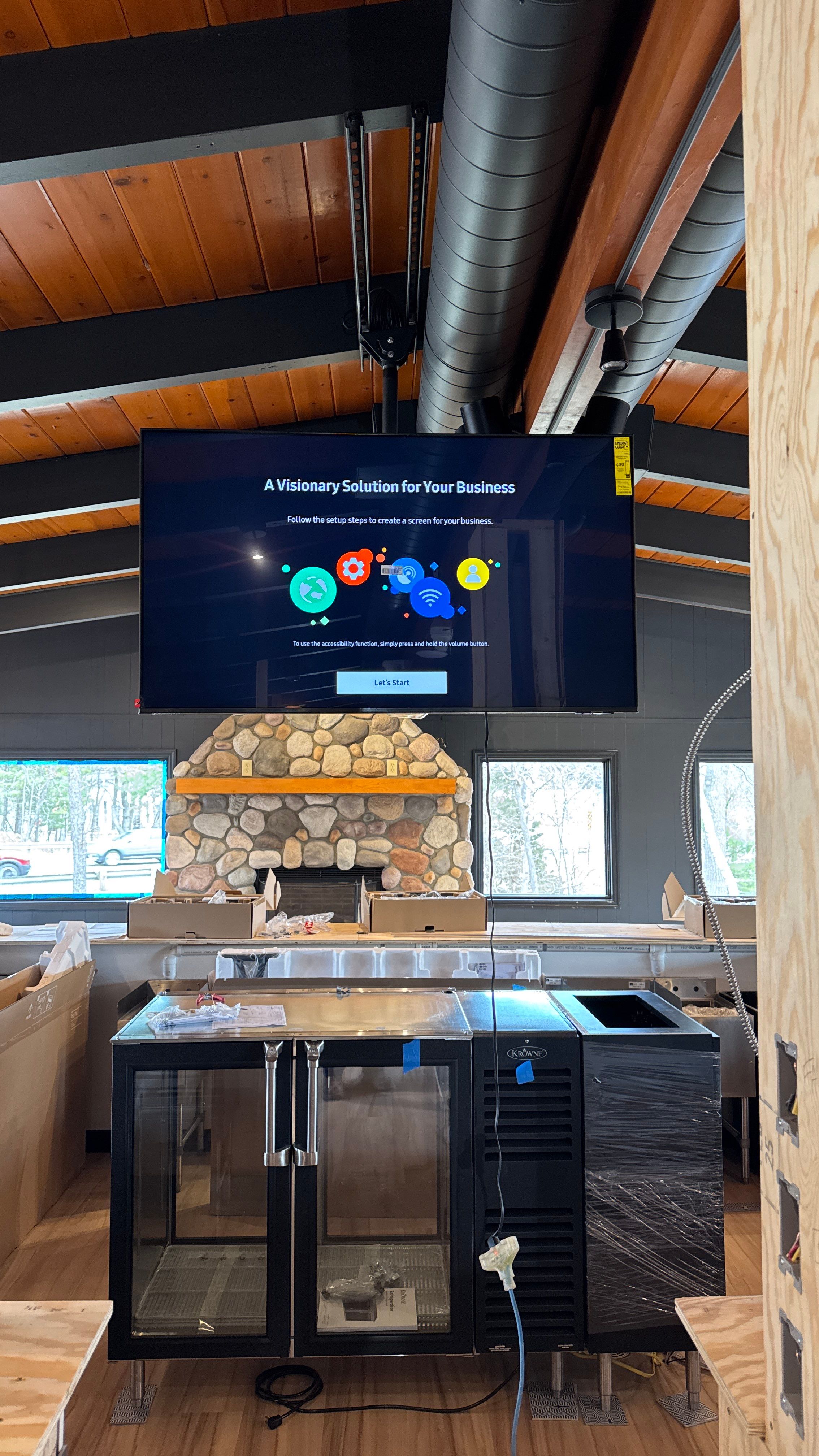 Lakeside Bar AV/POS/DATA install by AVSi