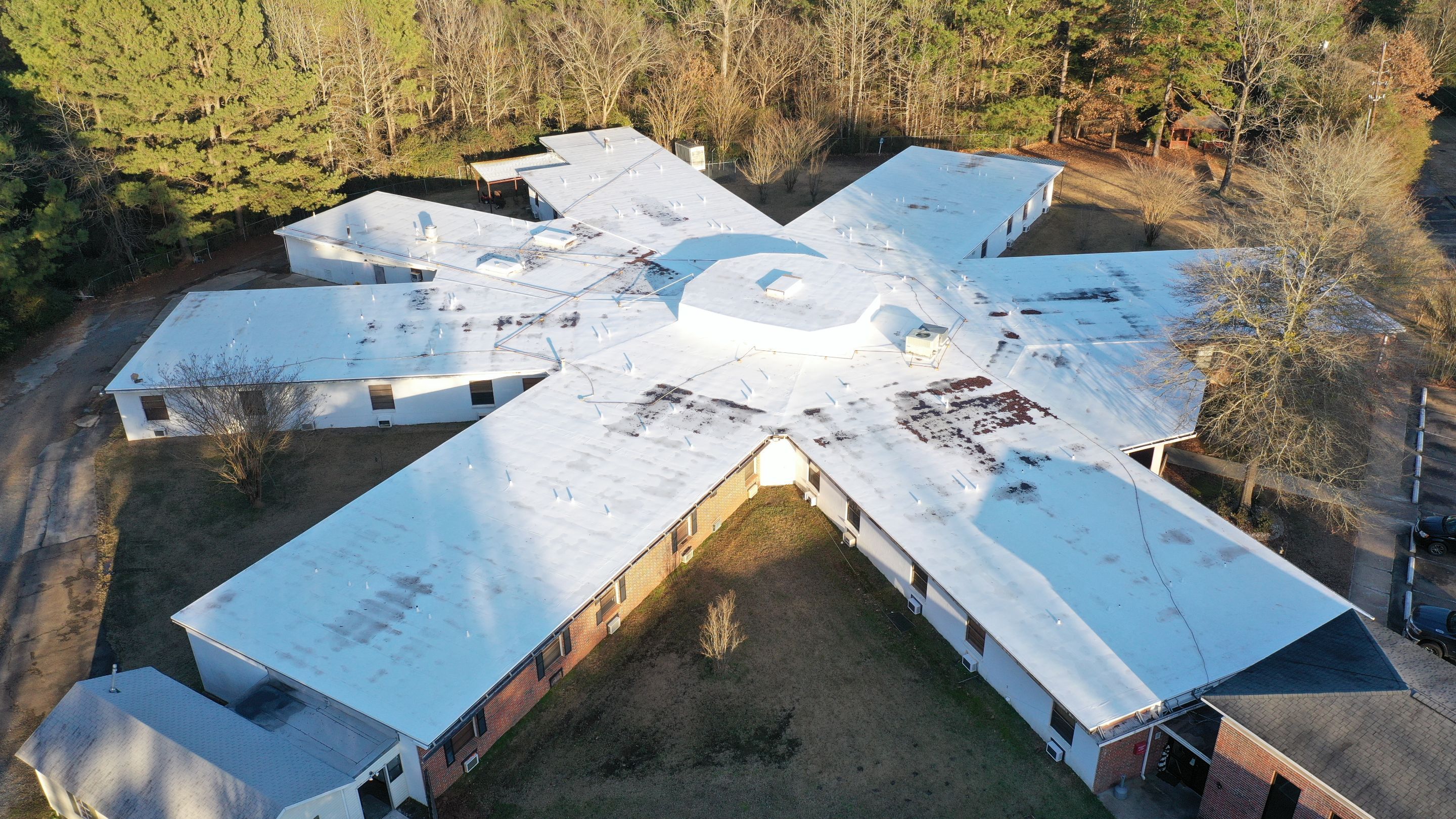 Commercial Roofing Installation using 50 mil PVC by Hostetler Roofing