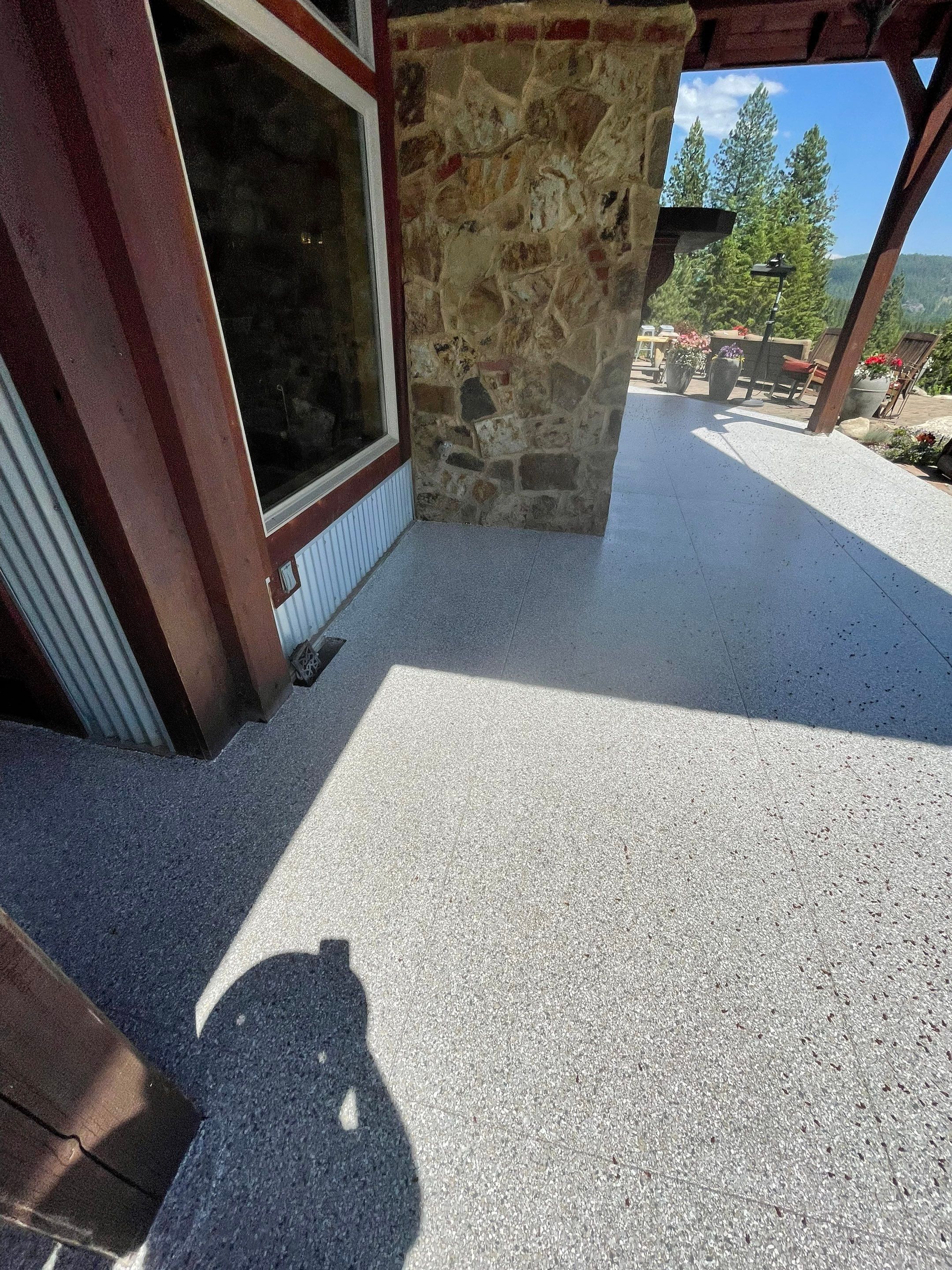 Patio Transformation using Mt Everest by Croc Coatings, LLC