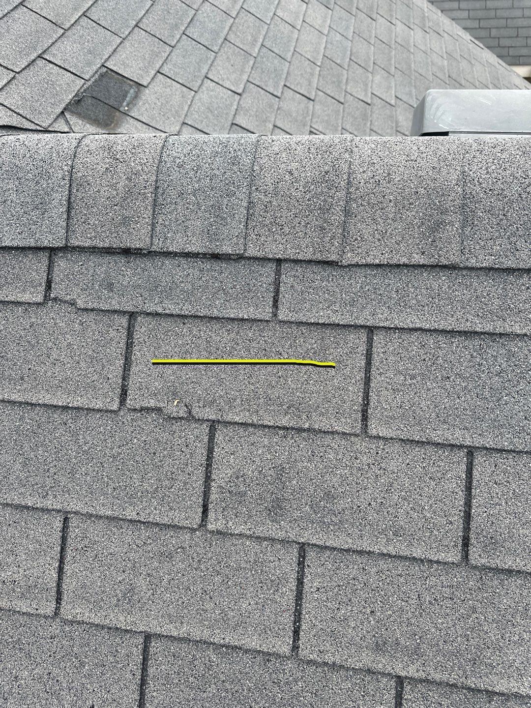 Hail Damage using Owen's Corning Duration (Lifetime) Shingles by Roof Repair Company