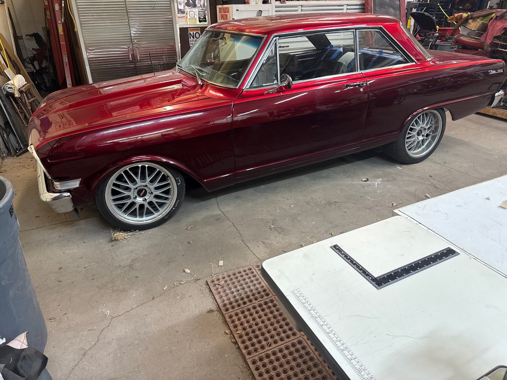 1963 Nova SS Custom Leather Interior  by Rocky Mountain Upholstery Co