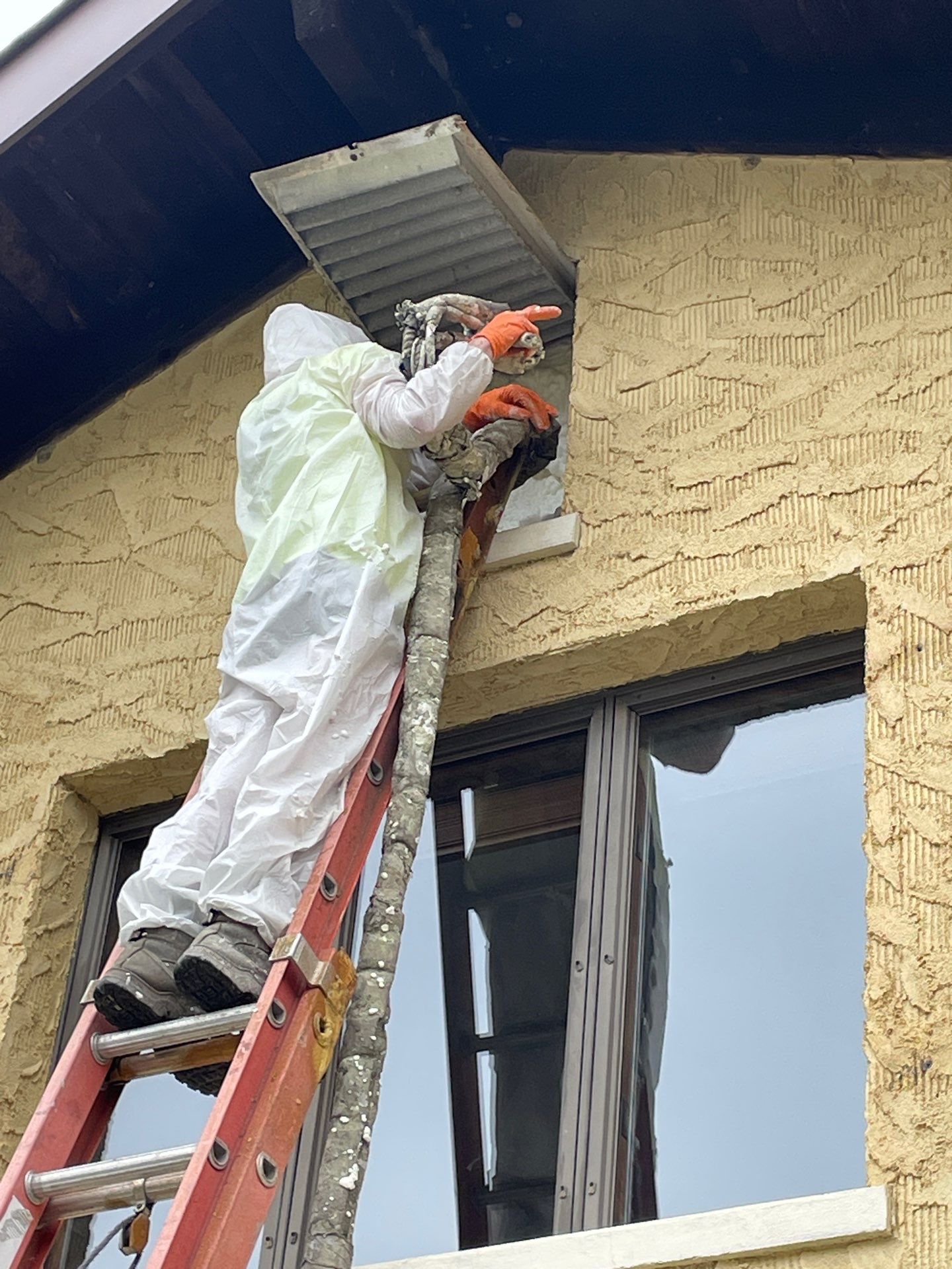 Attic Insulation using open cell spray foam by NYS Foam & Energy