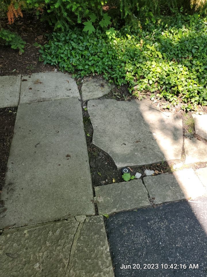 natural stone cleaning using Algaecide, soft wash soap by Northern Power Washing LLC.