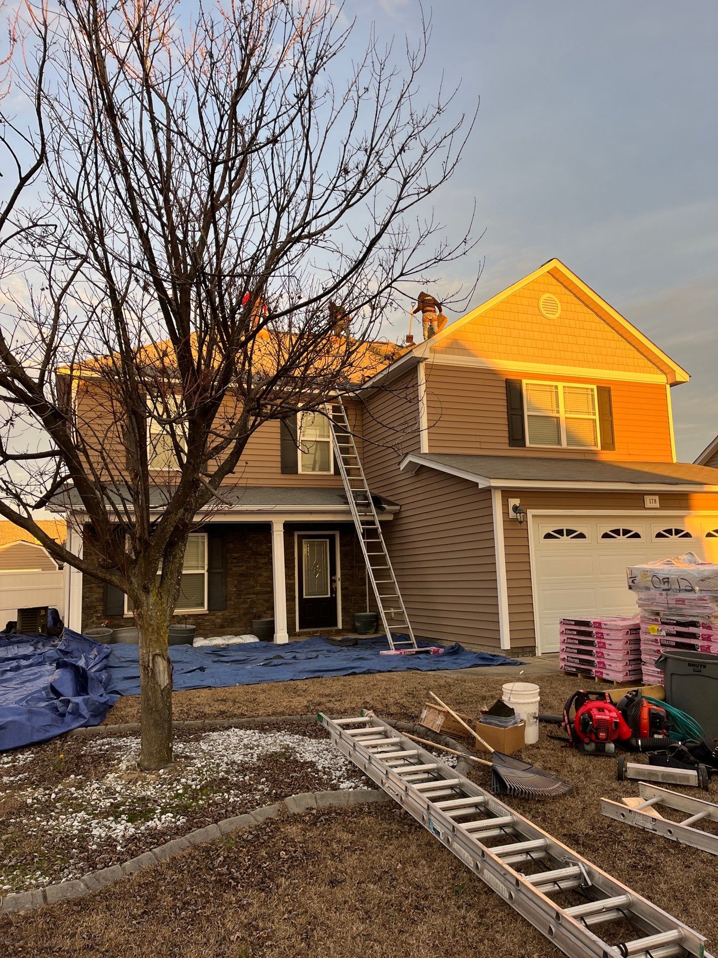 Residential Roofing Installation using Owens Corning by Karcher Roofing & Construction