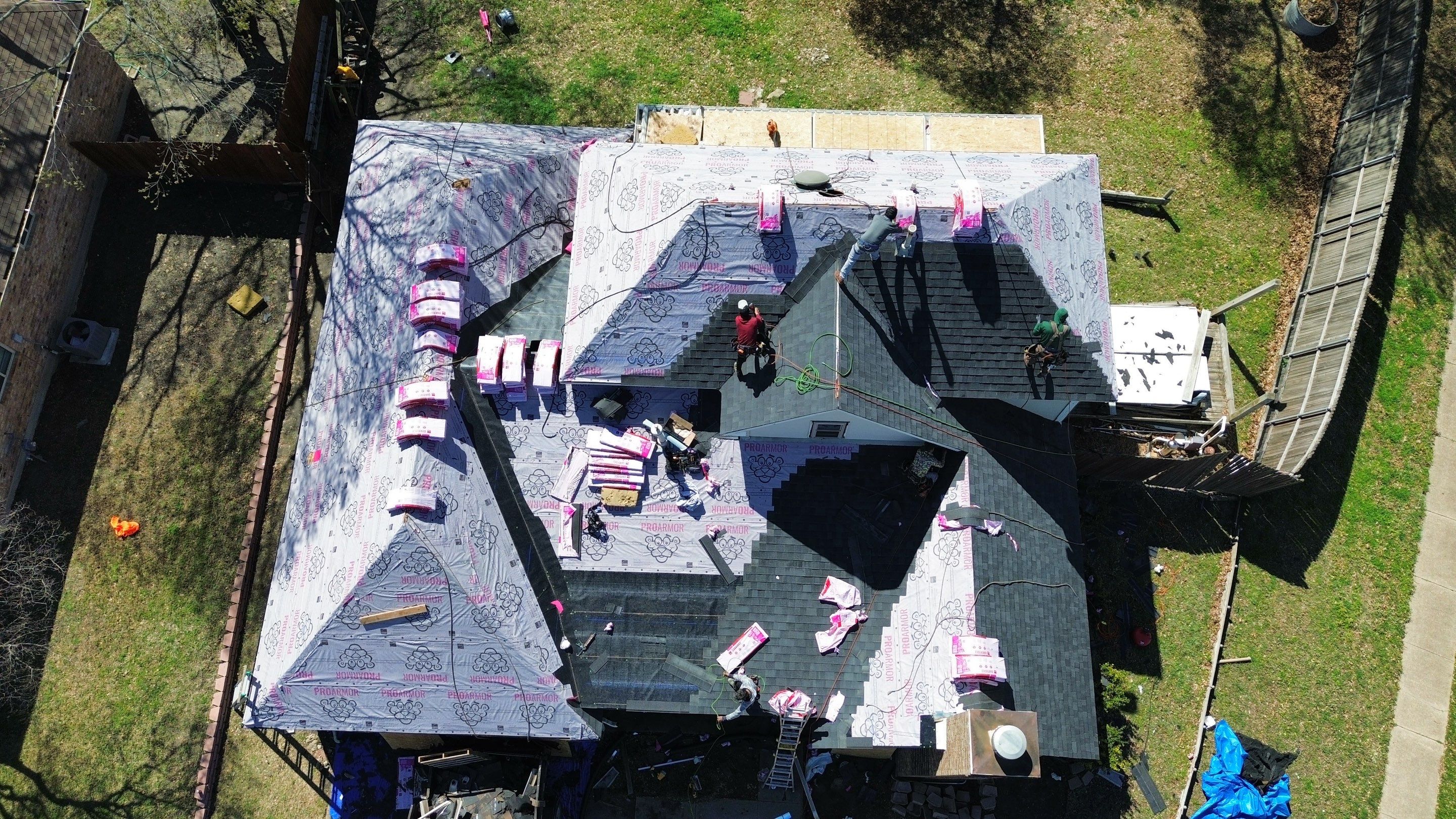 Rowlett Residential Roof Replacement and Fascia Wood Rot Repair by HTR&C