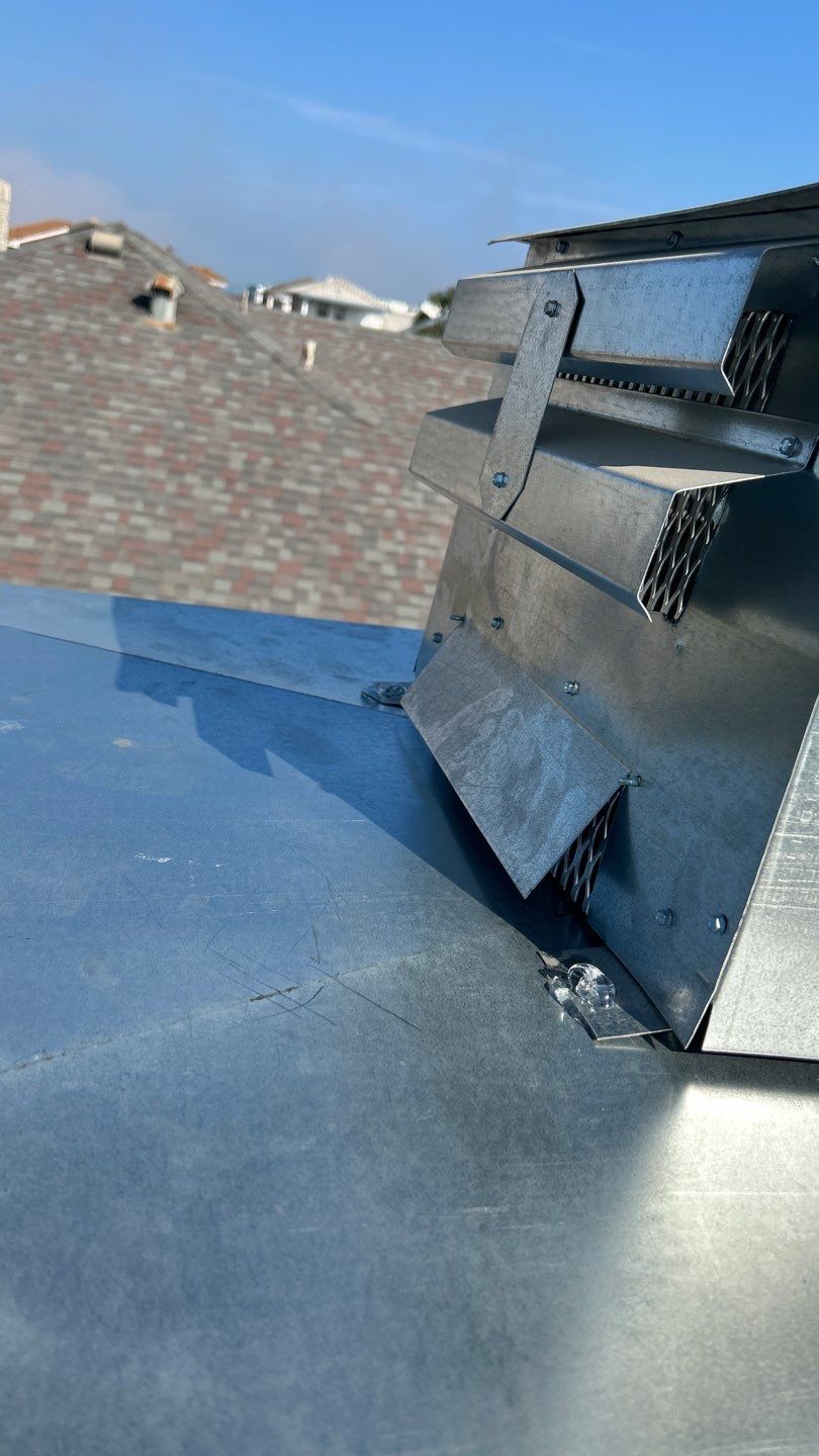 Residential Roofing Repair using Galvanized Chimney Cap & Chase by Lighthouse Roofing