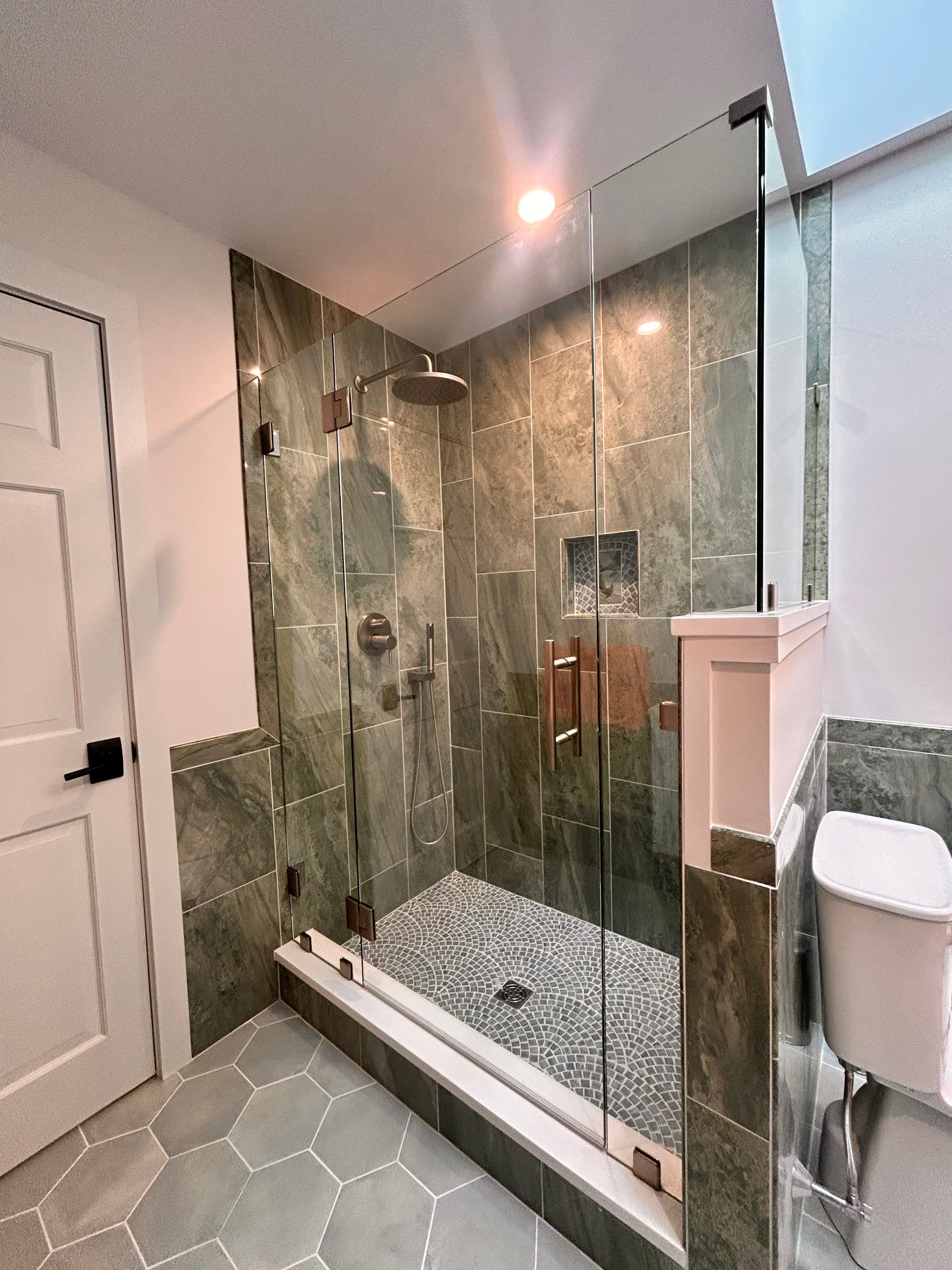 Shower Enclosure using Tempered Shower Glass by Cheshire Glass Company