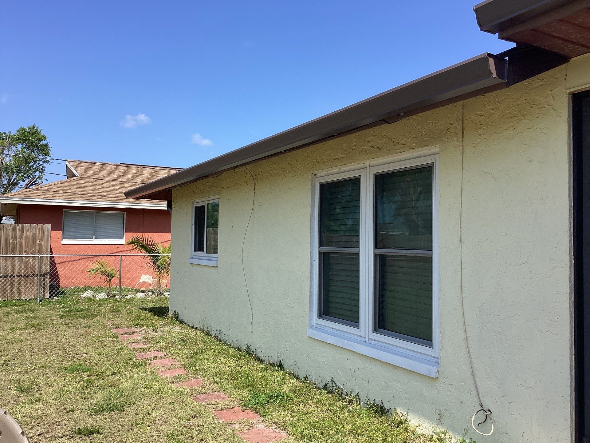 Musket Brown Seamless Gutters using 6 Inch Seamless Gutters in Cape Coral FL by Gutter Professors