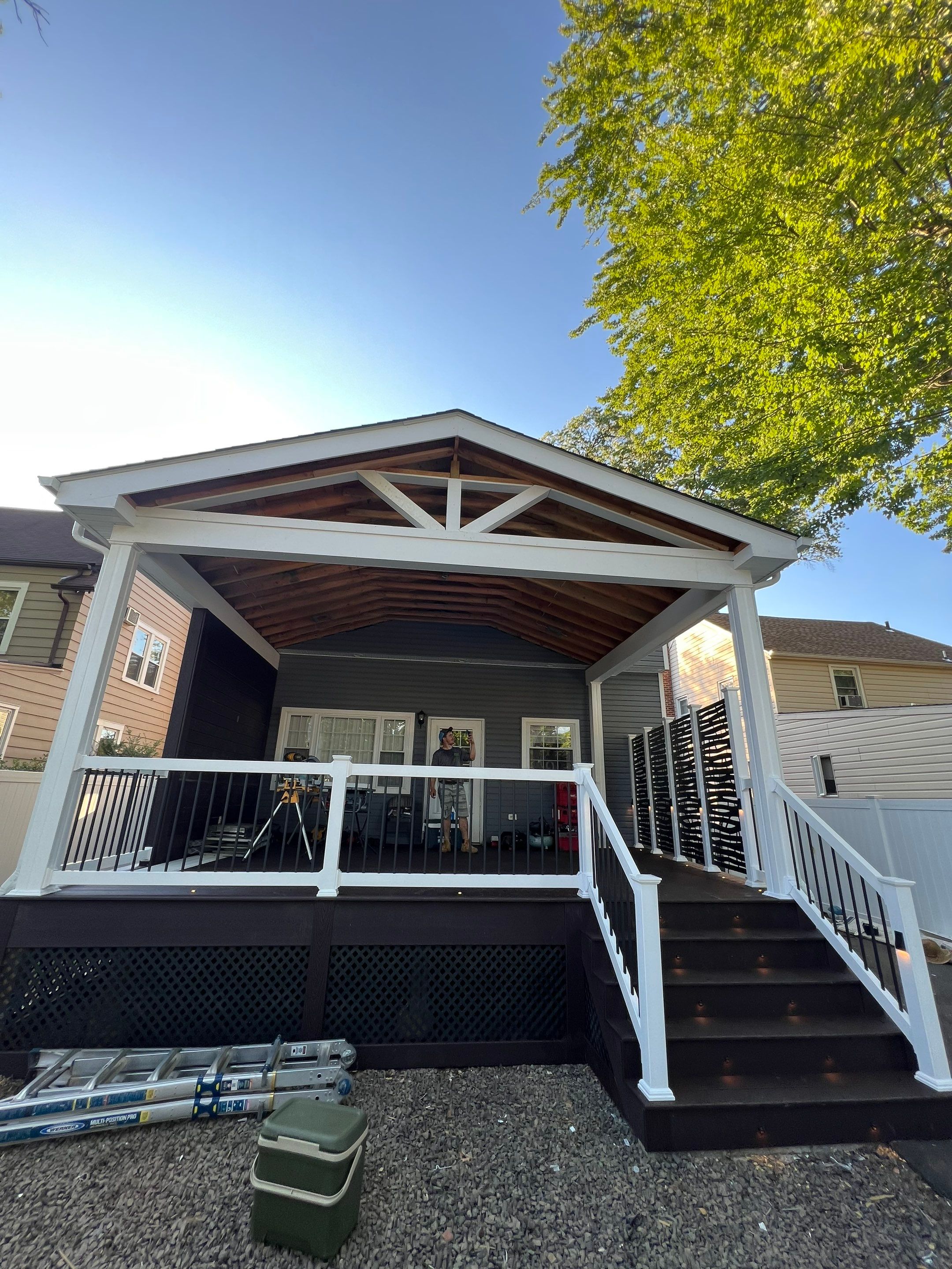 New Deck With Porch by deck guardian
