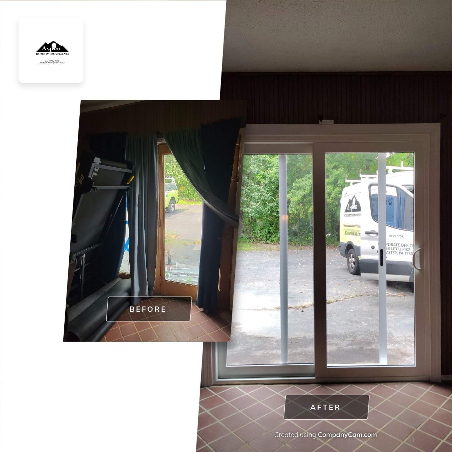Patio Door and Twin Double Hung Unit by Aspen Home Improvements