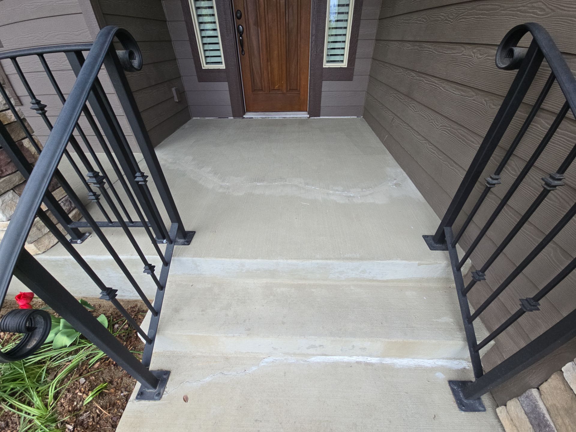 Patio Transformation using Sandstone by Croc Coatings, LLC