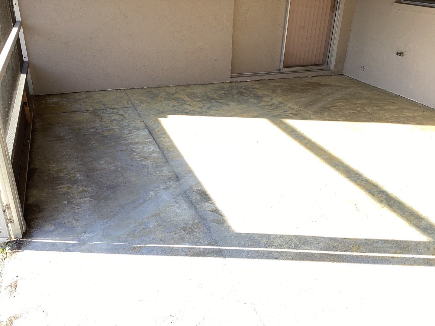 Patio using Cordwood by Amvet concrete coatings llc