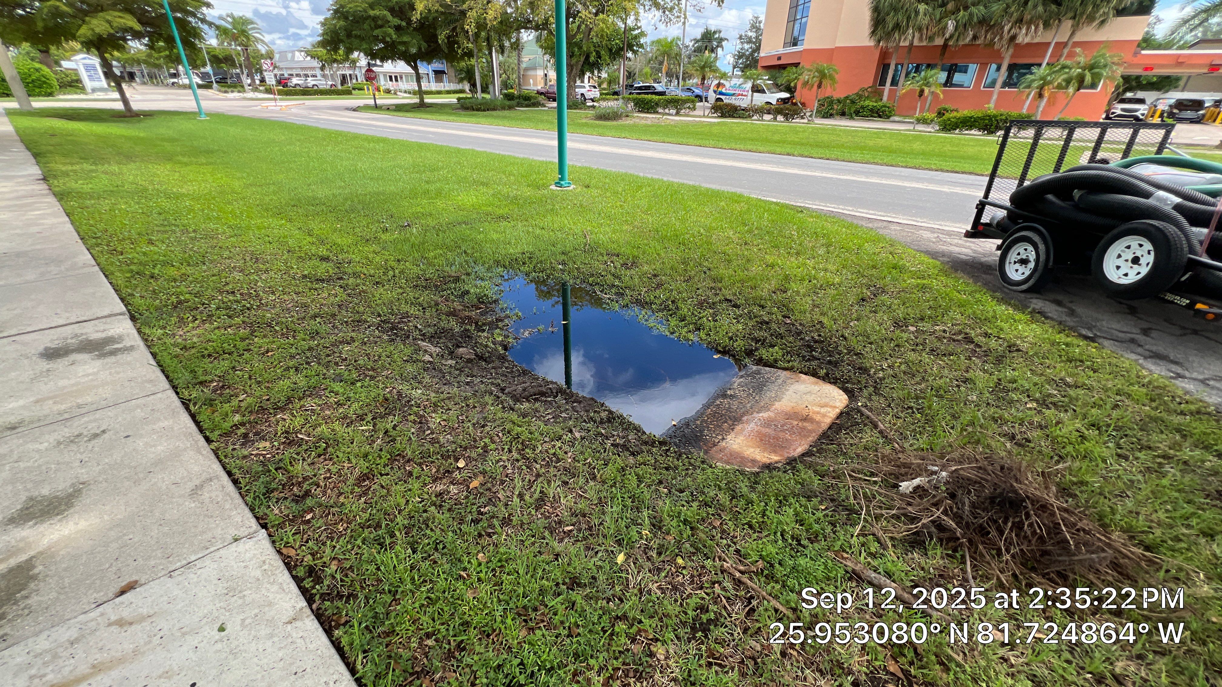 Culvert Cleaning at Bank of America on Marco by APS Power & Water