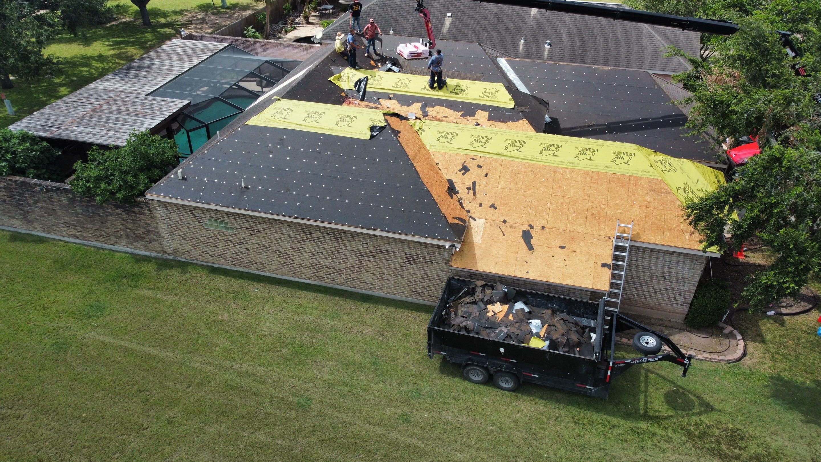 Weslaco Roof Project  by Bison Roofing  