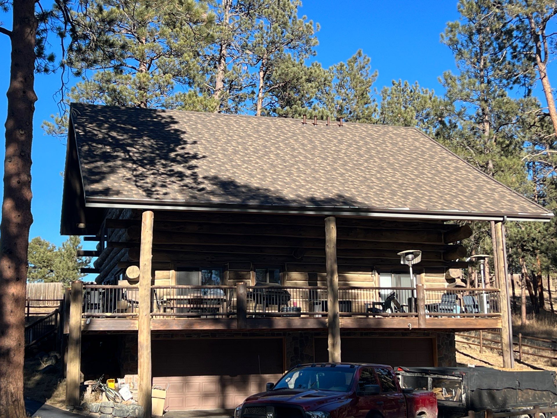 Residential Roofing Installation using Stone Coated Steel by Blue Peaks Roofing LLC 