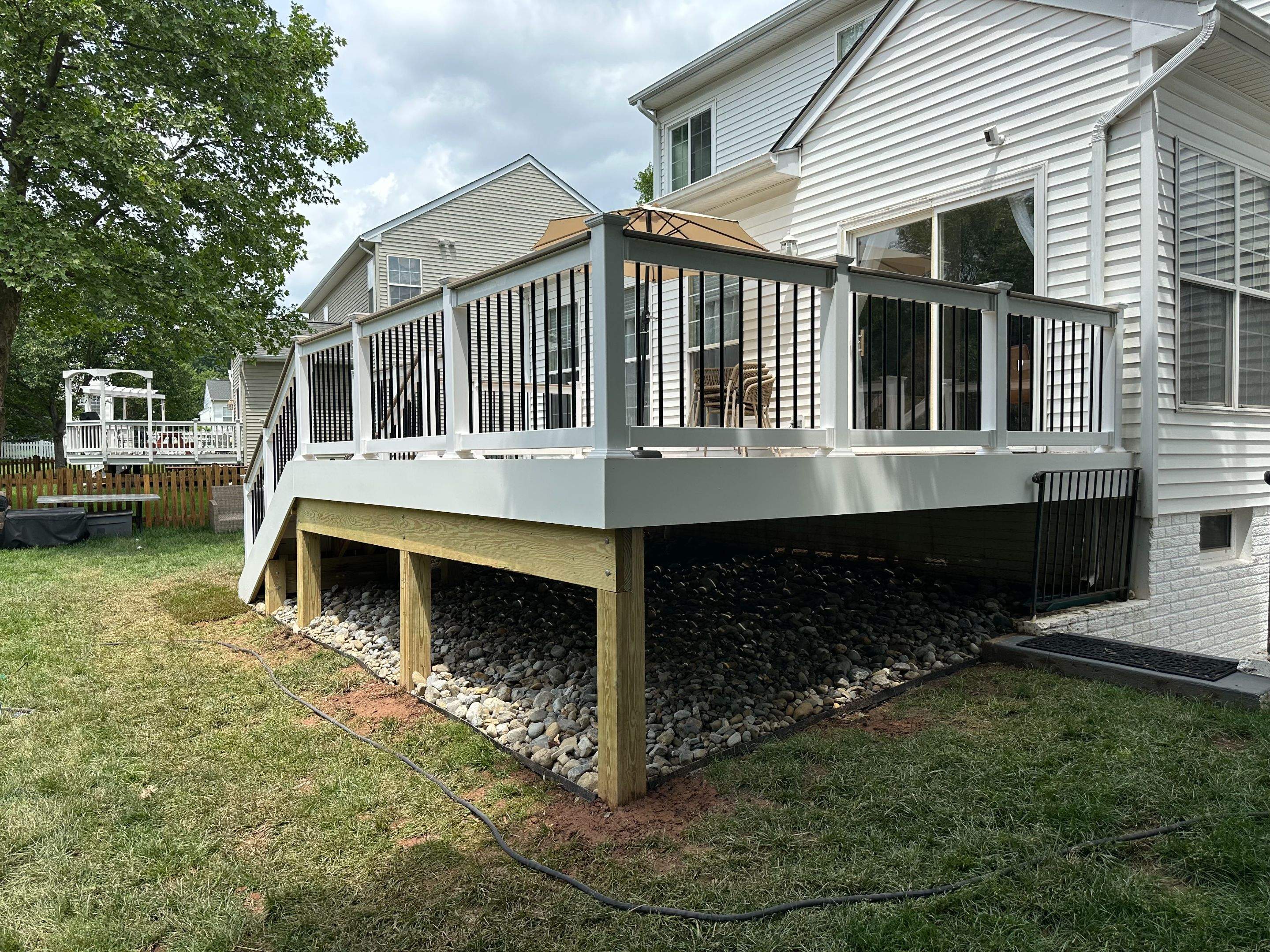 New Trex Composite Deck in Ashburn, VA by Sunburst Construction Inc
