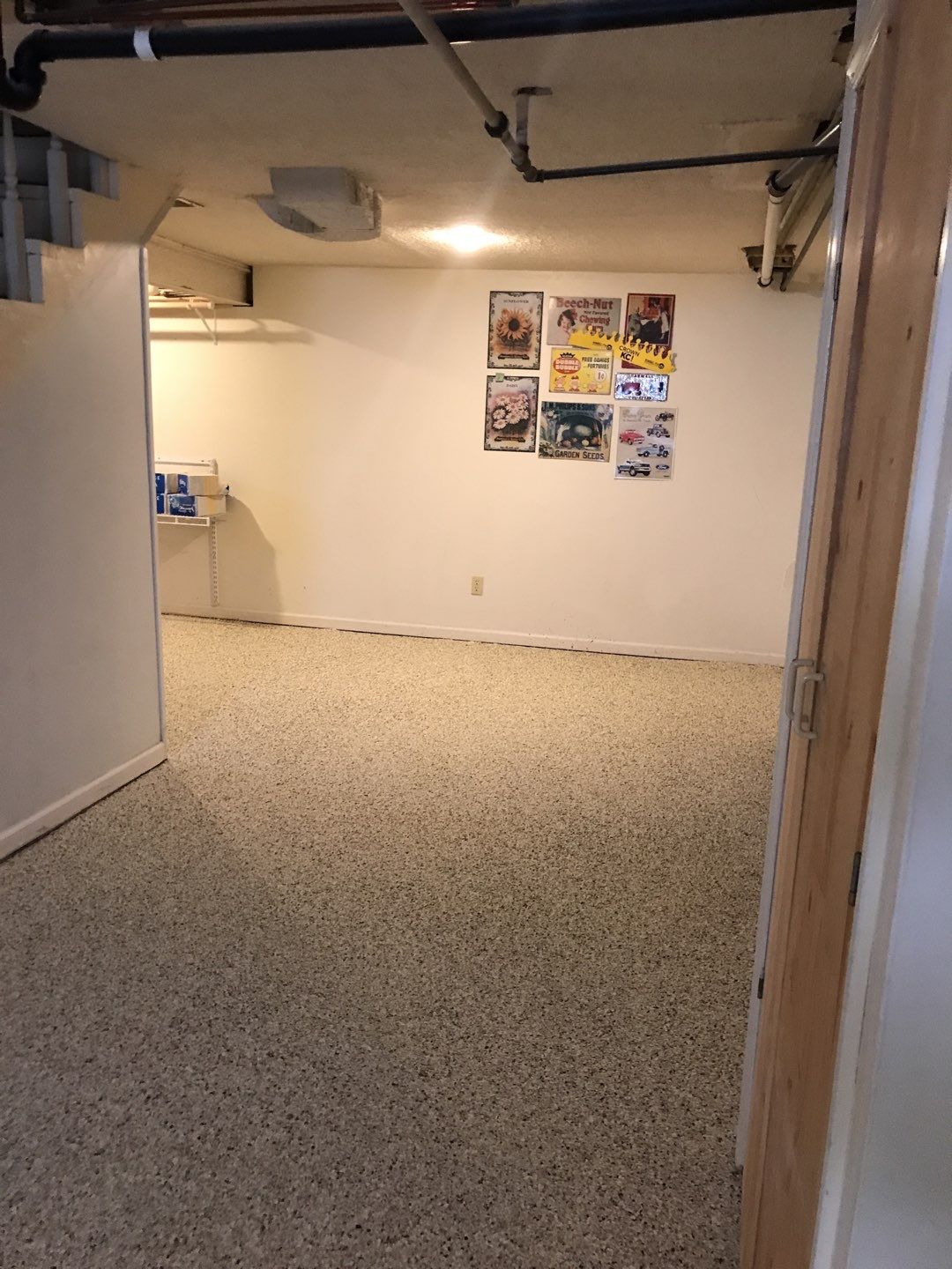 Basement using Driftwood by Select Painting, Coatings & Garage Cabinets