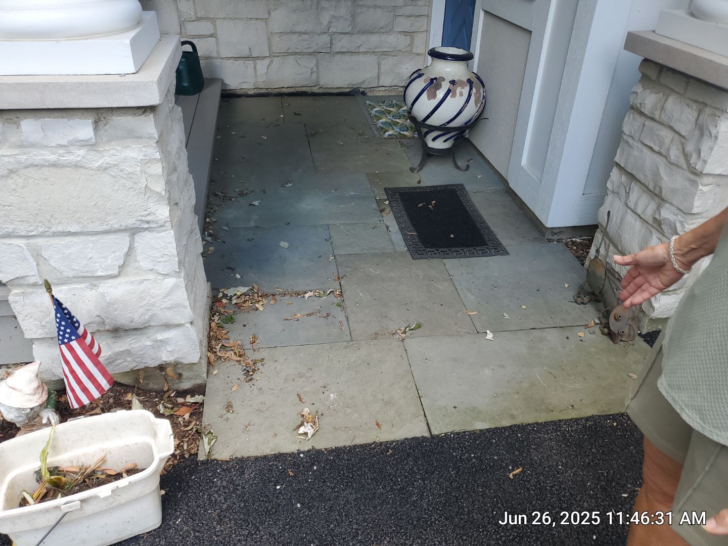 Glenview stone repair, and cleaning by Northern Power Washing LLC.