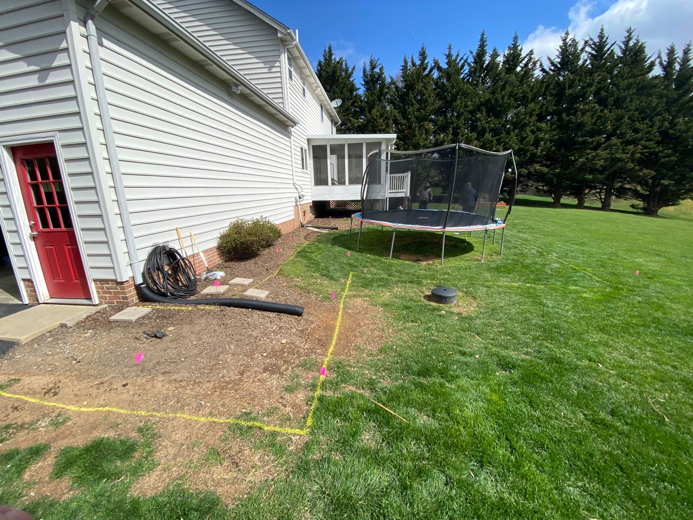 Backyard Transformation using Techo-Bloc Pavers by The Smet Companies, LLC