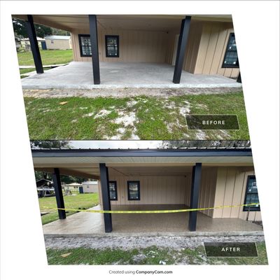 Carport in Hawthorne, FLin Aztec Beige