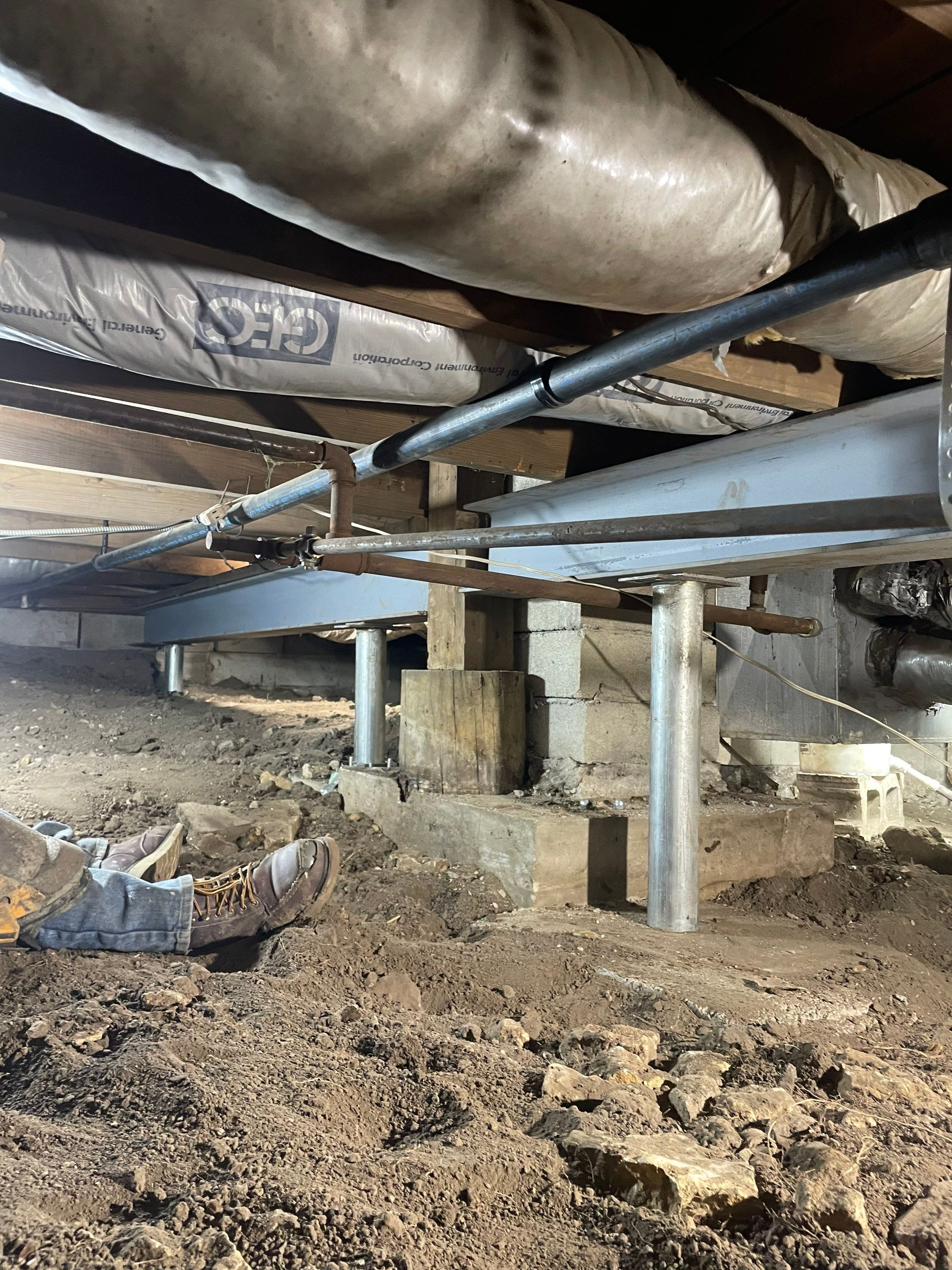 Crawlspace Support & Encapsulation in New Lenox by Area Wide Waterproofing