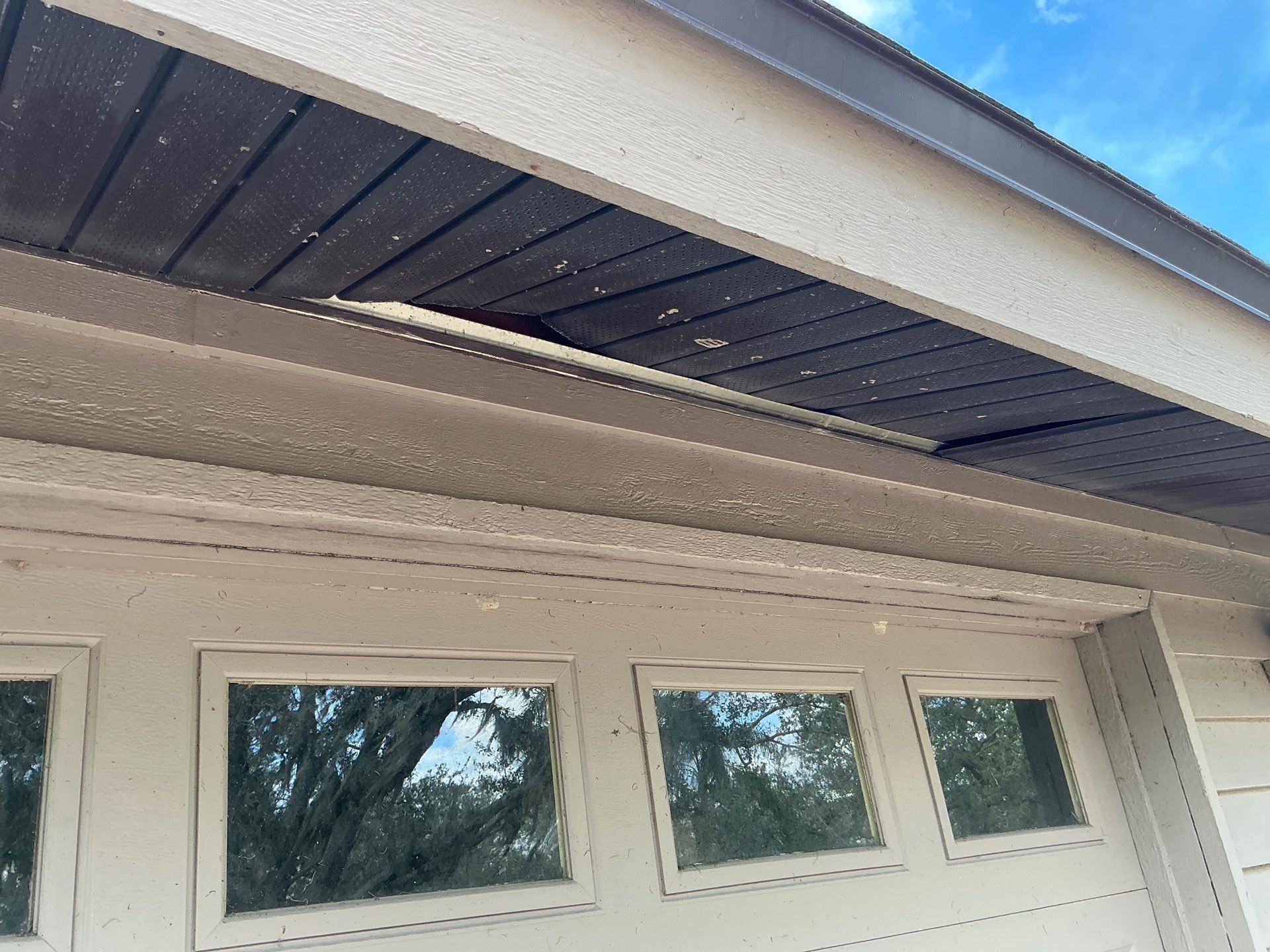 New Musket Brown Soffit Installation in Sarasota FL by Gutter Professors