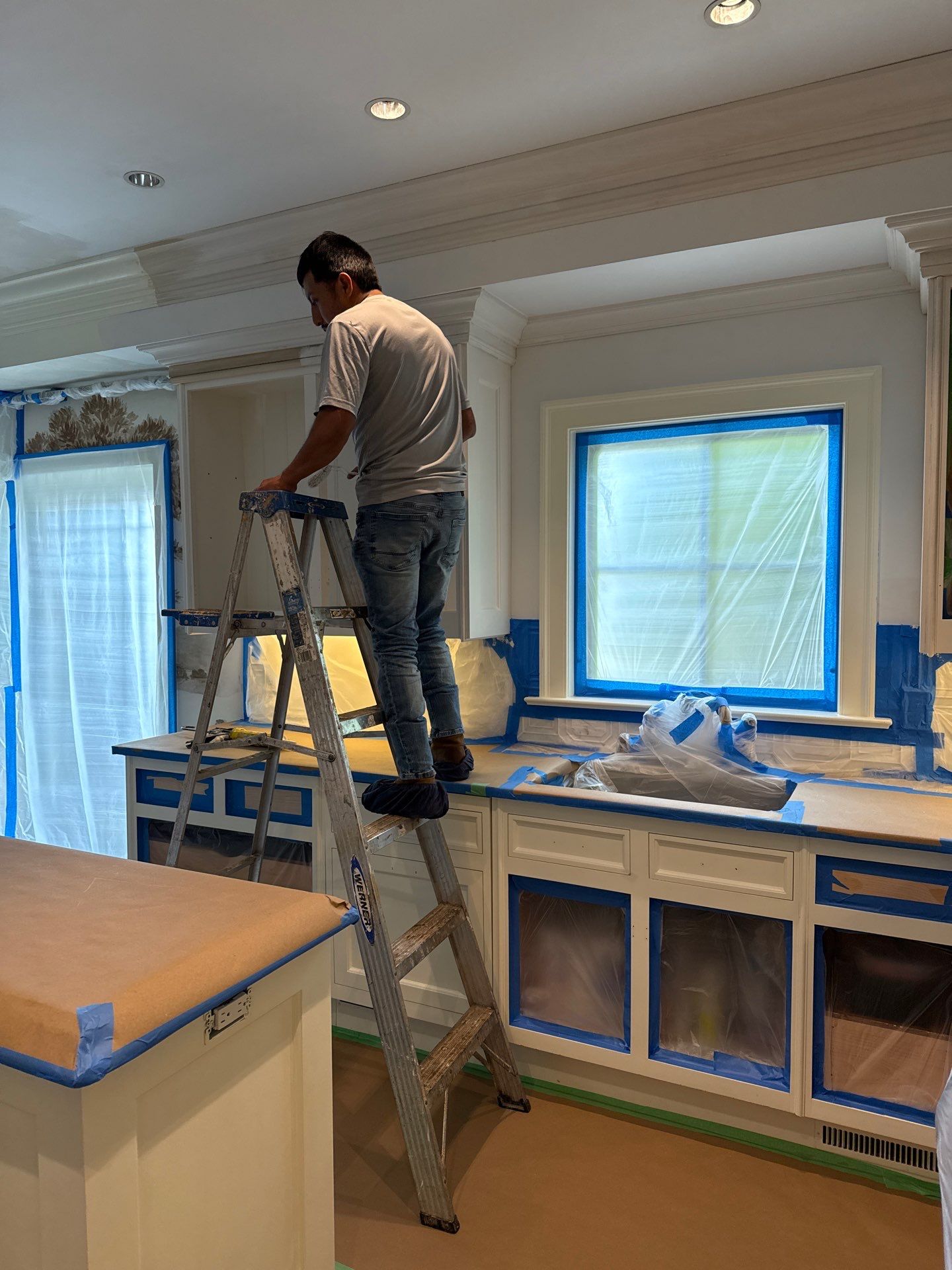 Water Damage Repairs in Luxury Kitchen and Primary Bathroom by Fox Hill Luxury Real Estate Services
