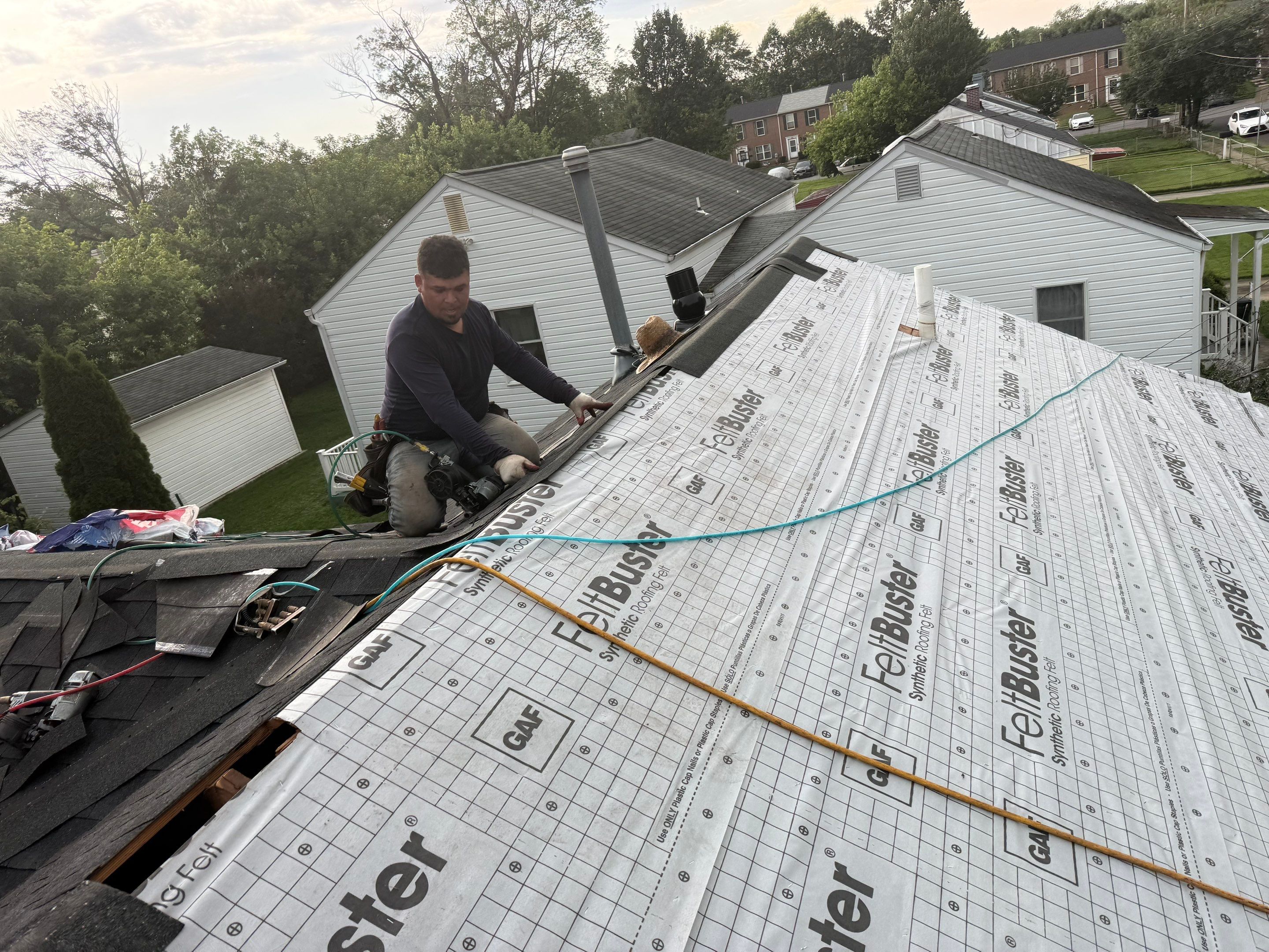 Residential Roofing Installation using GAF Timberline HDZ by Matter Roofing & Construction