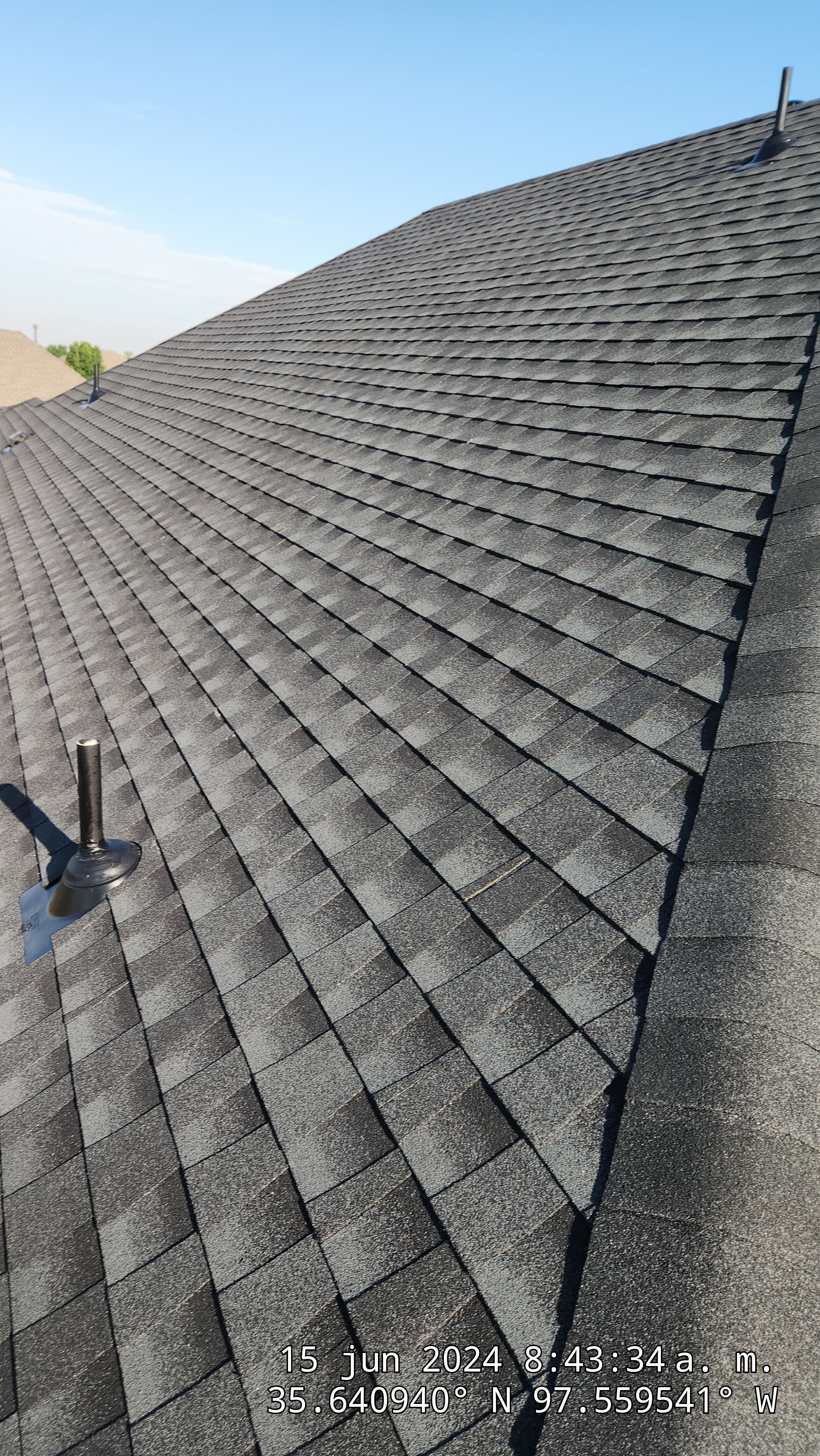 Reroof using GAF HDZ in Charcoal by Castillo Roofing