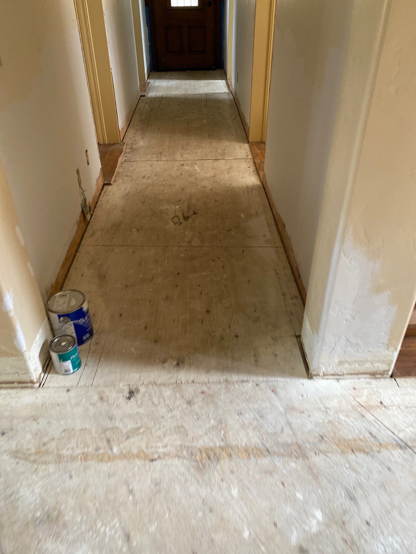 Flood damaged floor repair by Footprints Floors South Sacramento