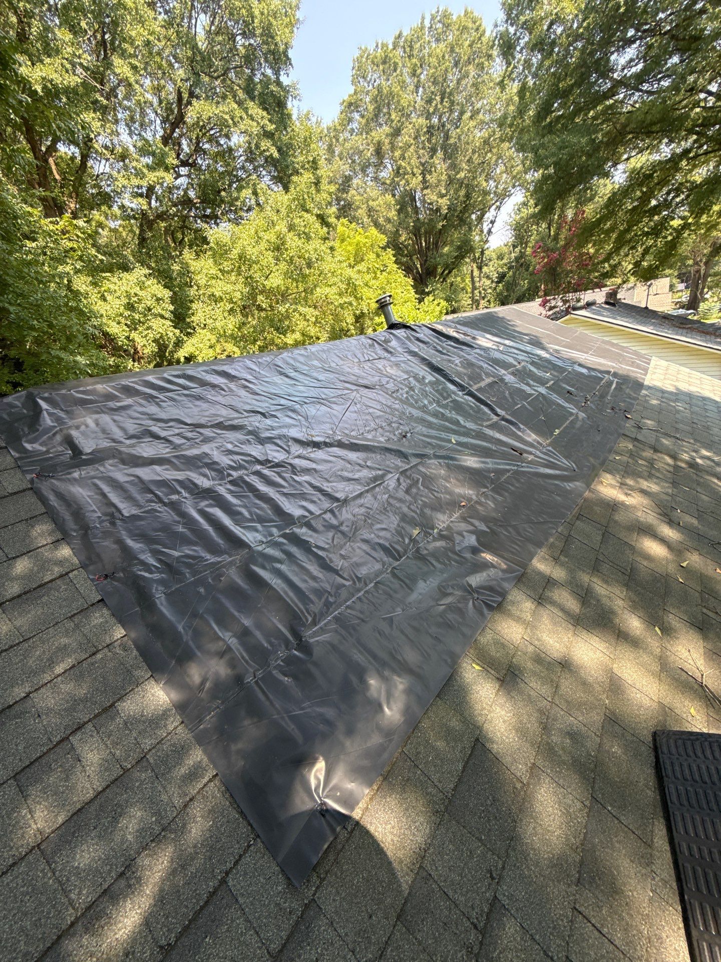 Roof replacement, gutter and interior repair by hail damage by Just Brilliant Restoration JBR