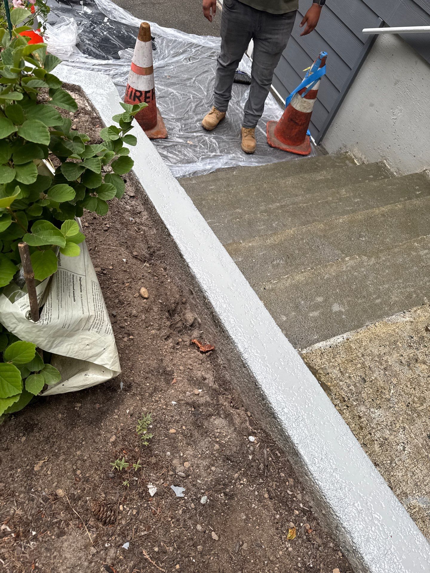 Epoxy Stairs & Sealcoat Driveway Application by Jireh Asphalt & Concrete Inc 