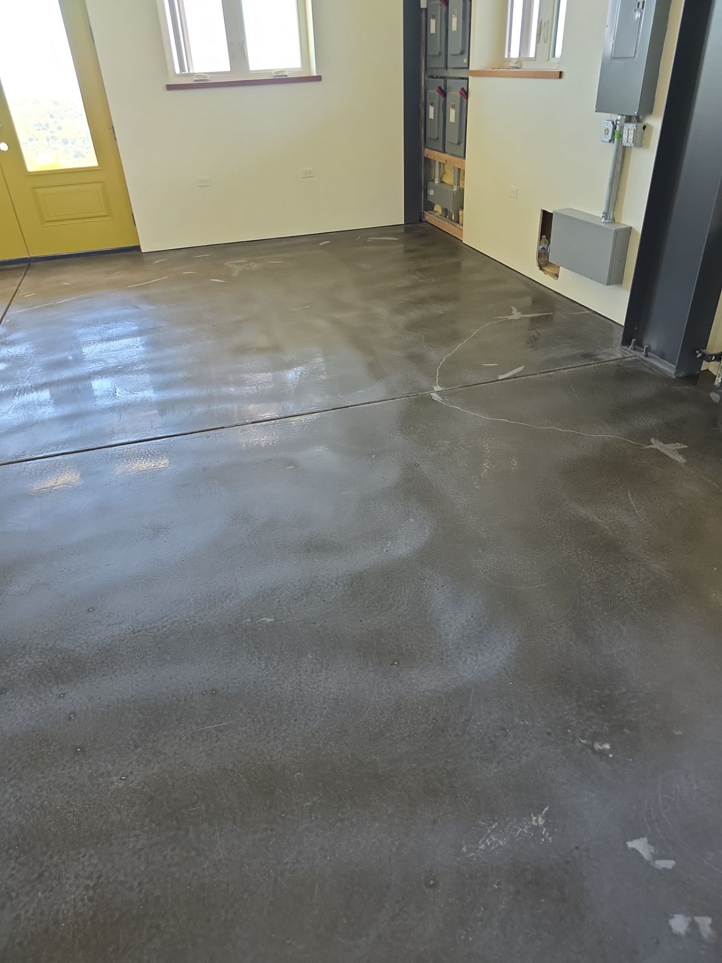 Interior Shop Epoxy Floor Coating with Moisture Barrier in Cambria by MGP Coatings