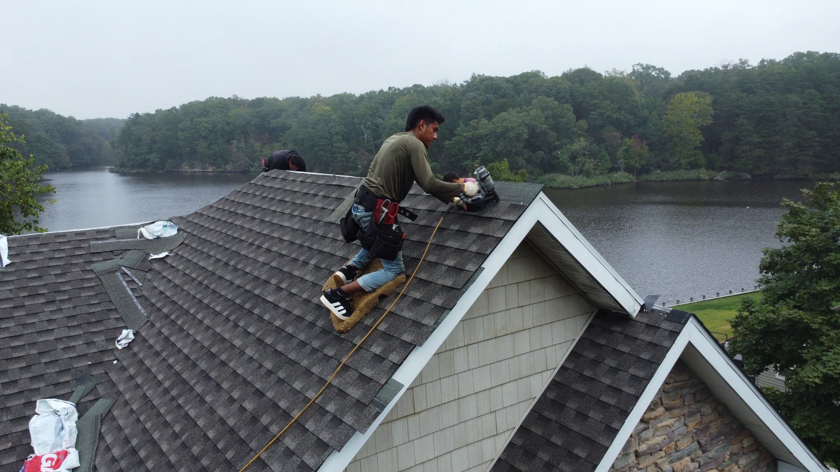 Residential Roofing Installation using GAF Timberline HDZ by Matter Roofing & Construction