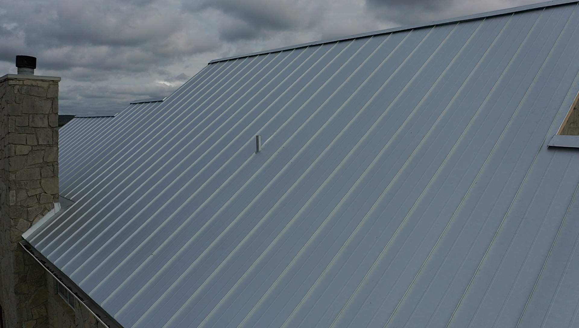 Residential Metal Roof Installation using McElroy Metal by Premier Roofing and Contracting